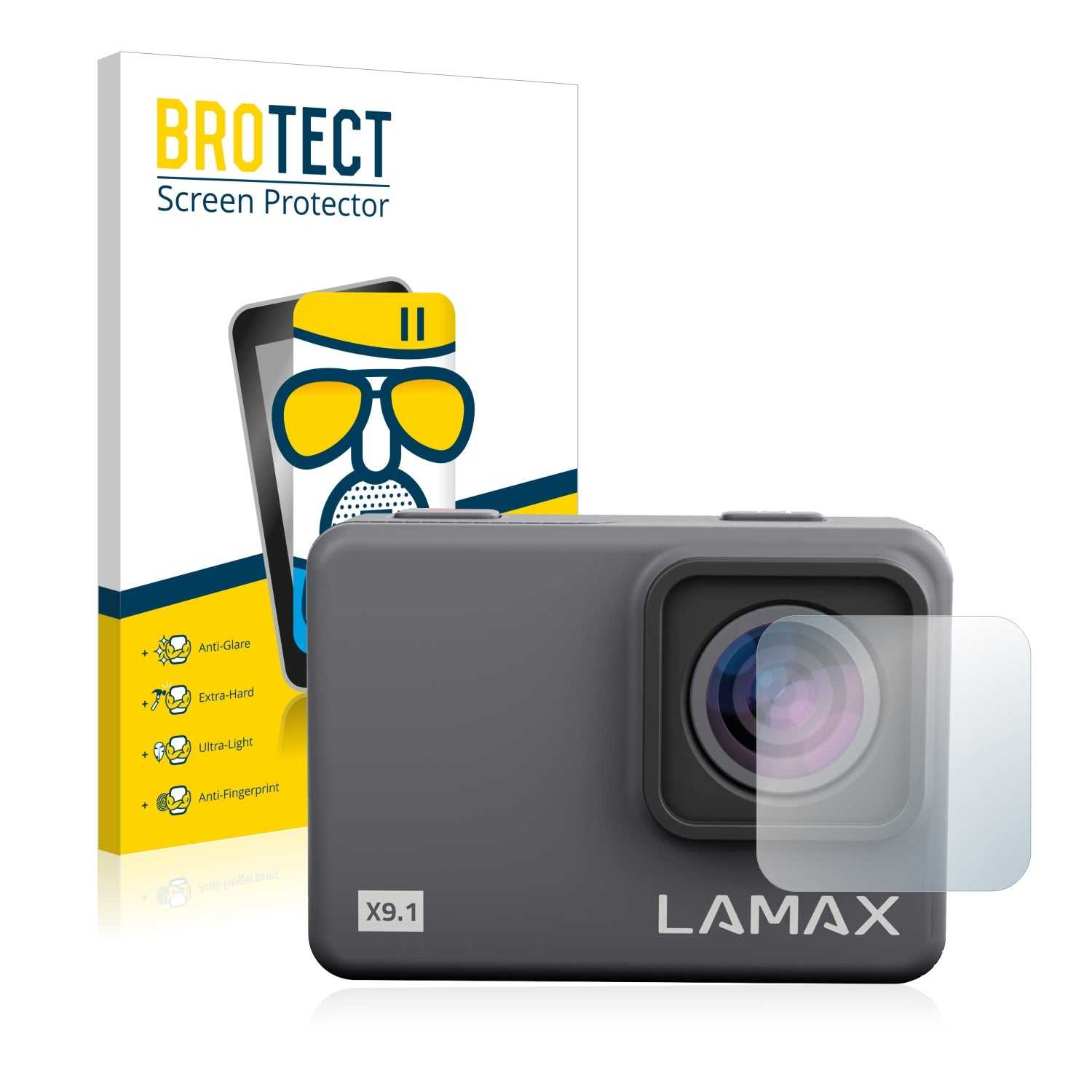 ScreenShield, Anti-Glare Screen Protector for Lamax X9.1 Lens (housing)