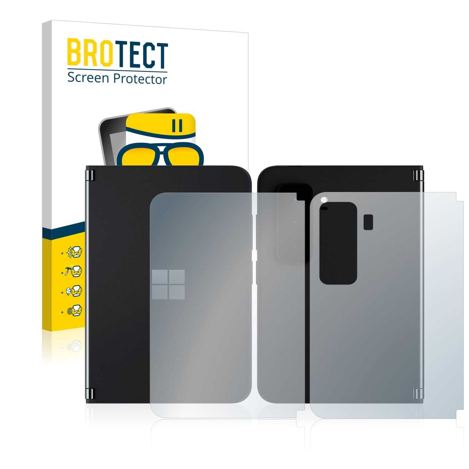 ScreenShield, Anti-Glare Screen Protector for Microsoft Surface Duo 2 (Front + Back)