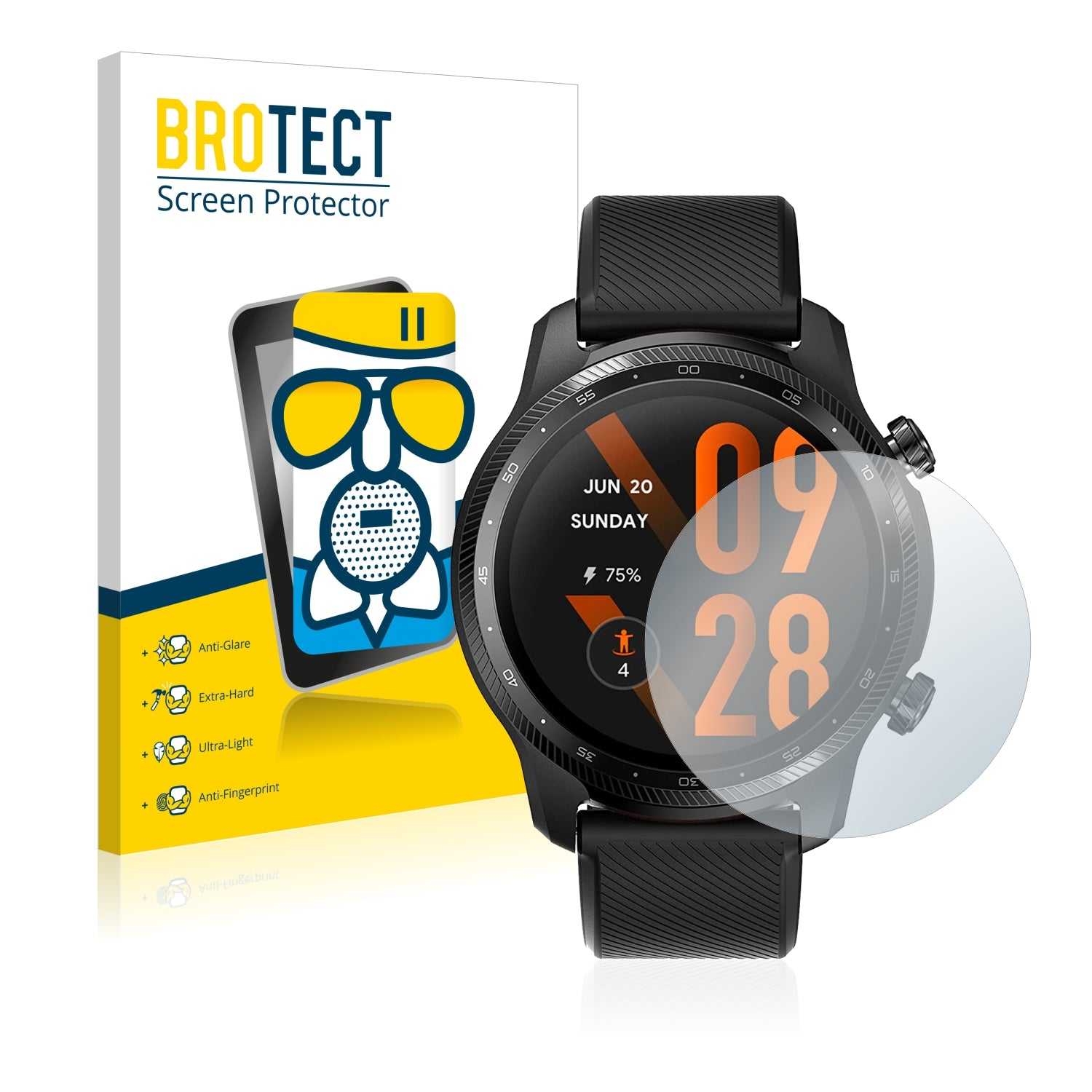 ScreenShield, Anti-Glare Screen Protector for Mobvoi Ticwatch Pro 3 Ultra GPS
