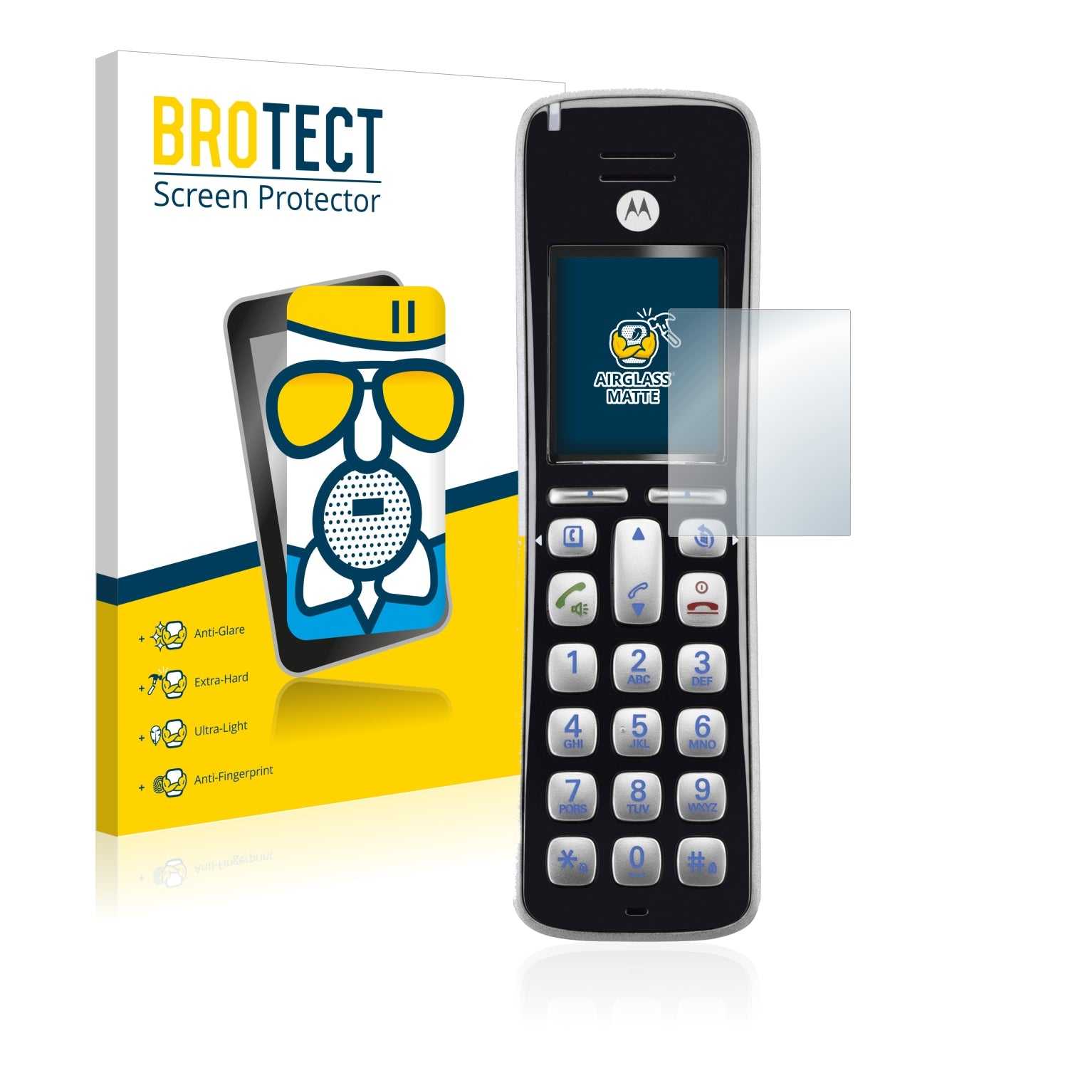 ScreenShield, Anti-Glare Screen Protector for Motorola CD1HD
