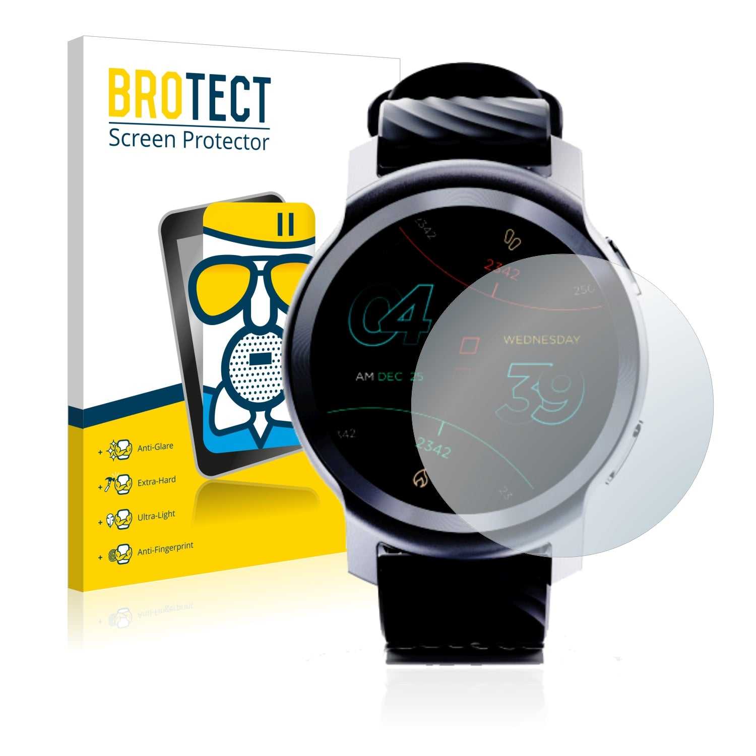 ScreenShield, Anti-Glare Screen Protector for Motorola Moto Watch 100