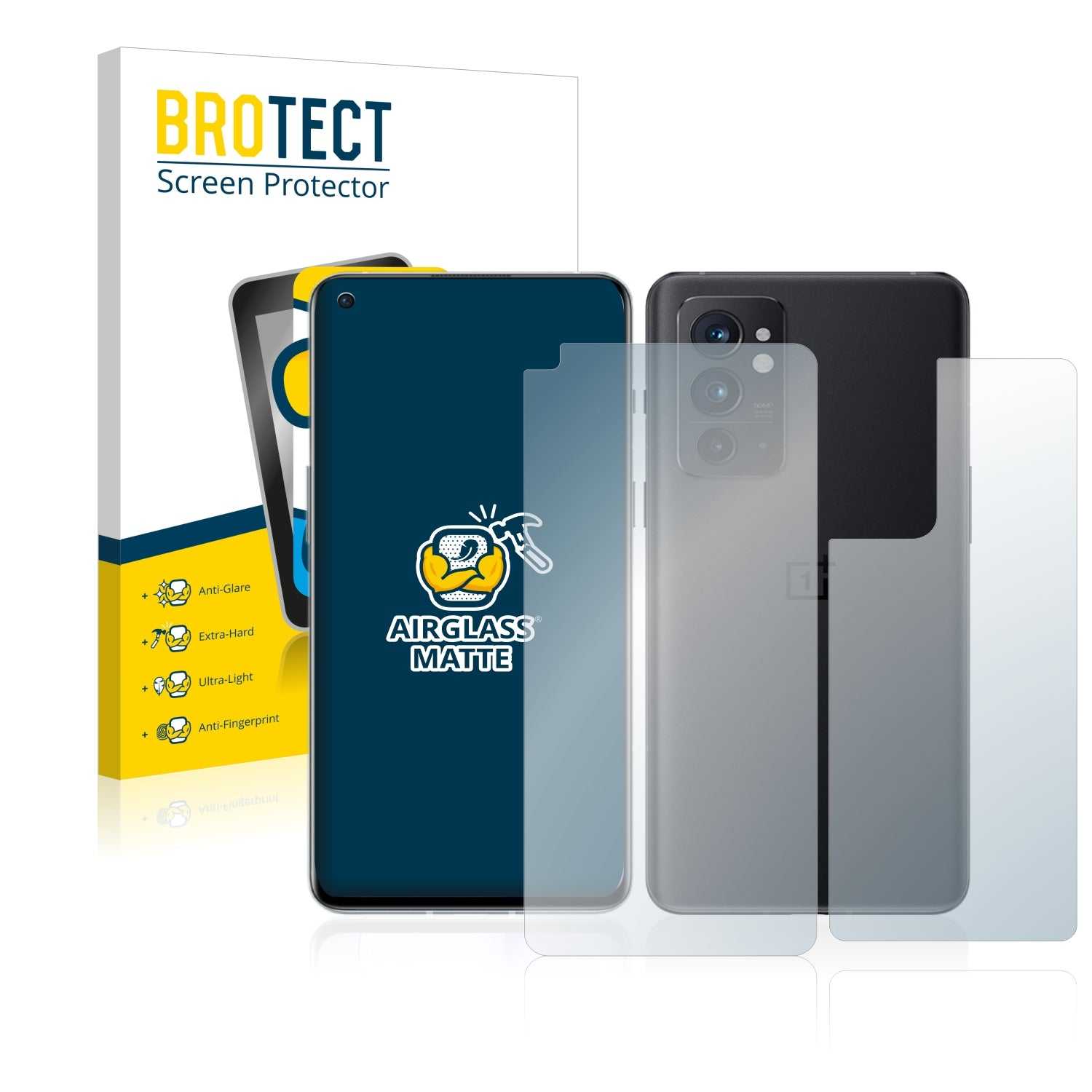 ScreenShield, Anti-Glare Screen Protector for OnePlus 9RT 5G (Front + Back)