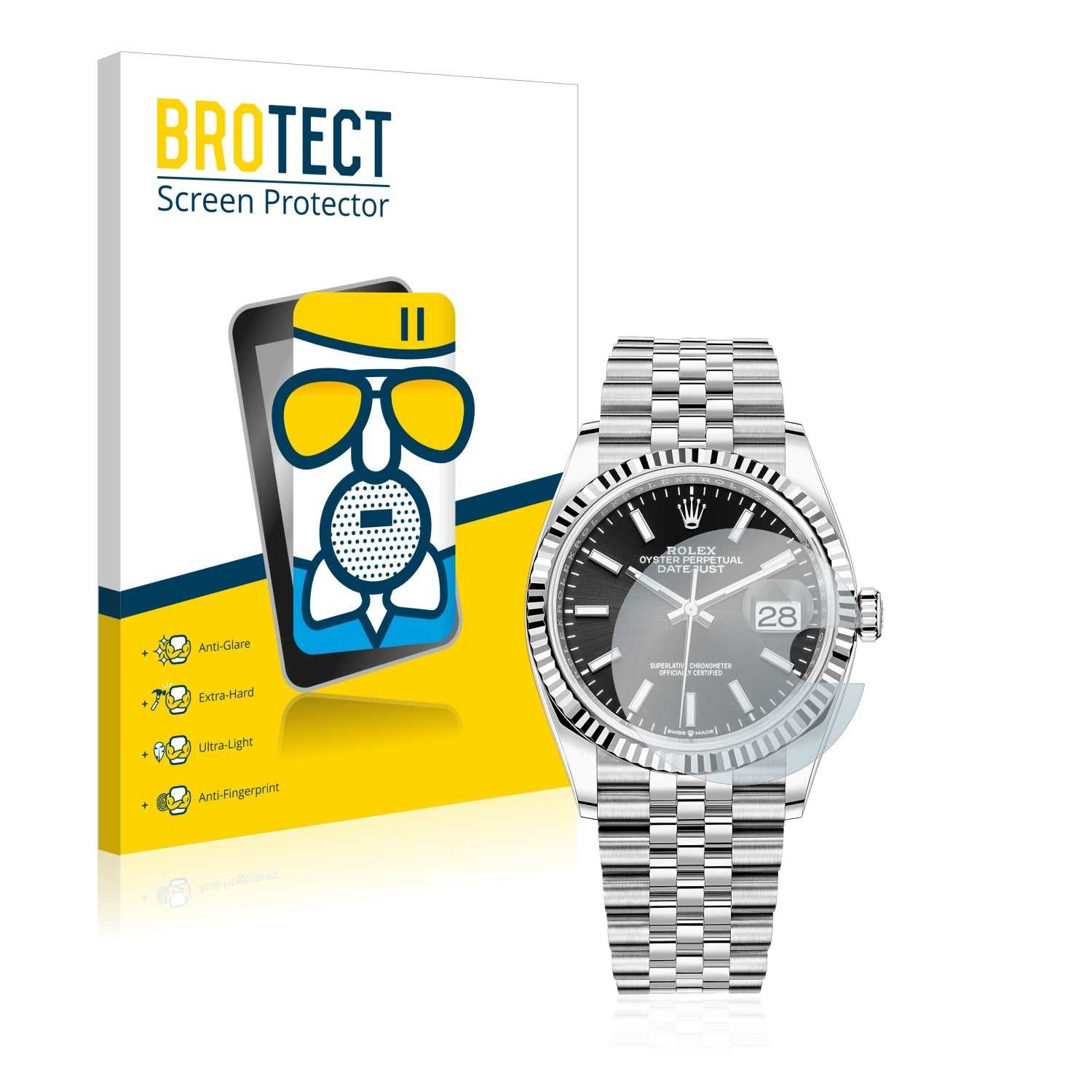 ScreenShield, Anti-Glare Screen Protector for Rolex Datejust 36