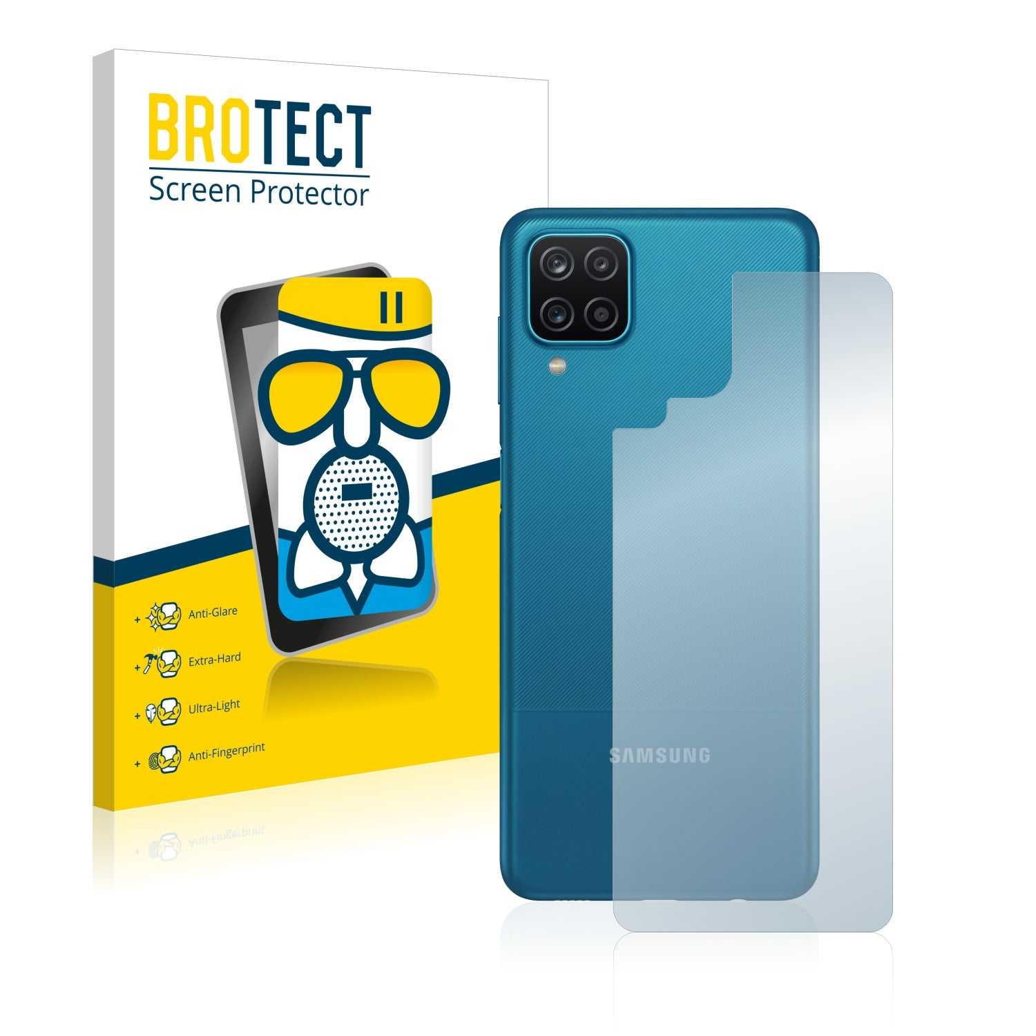 ScreenShield, Anti-Glare Screen Protector for Samsung Galaxy A12 (Back)