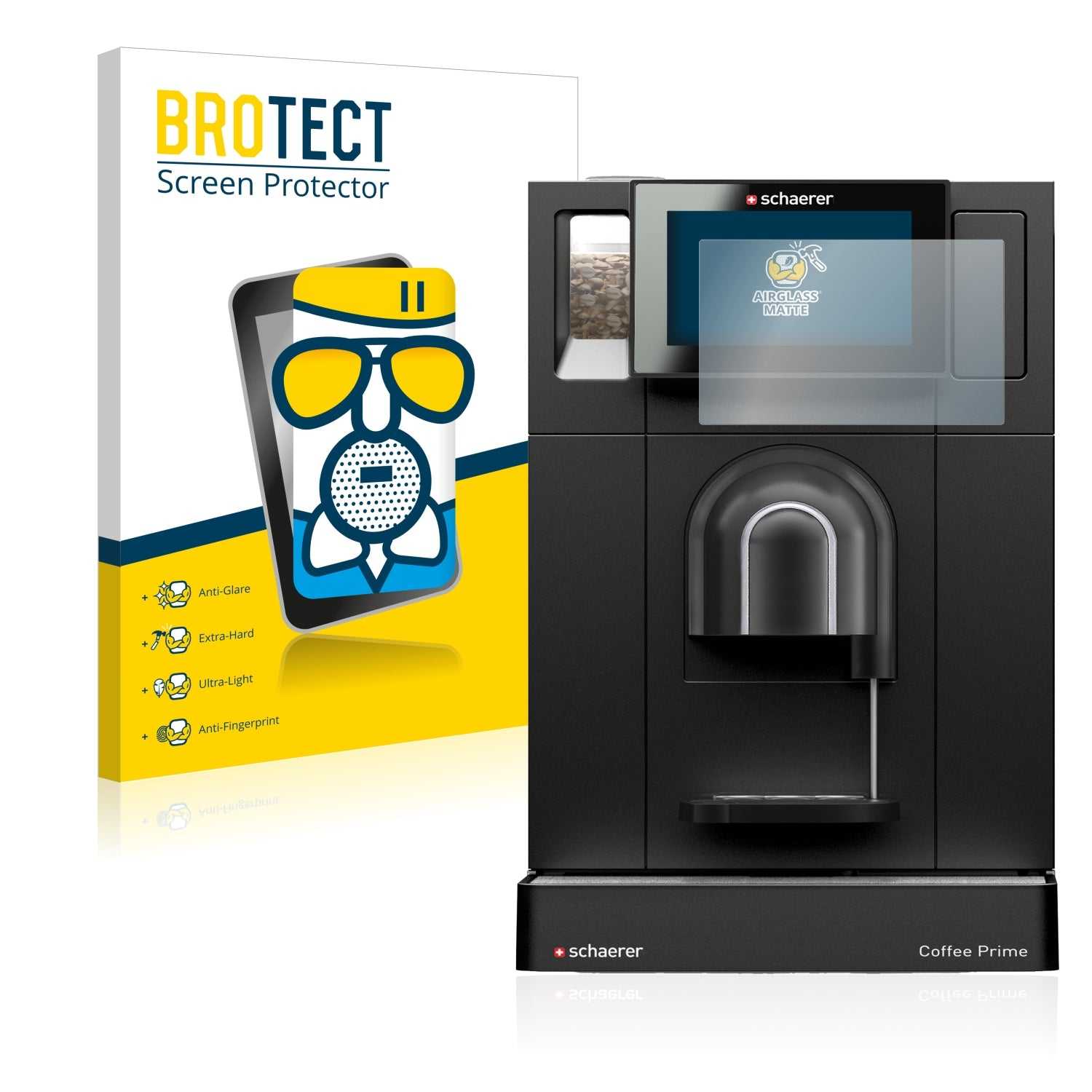 ScreenShield, Anti-Glare Screen Protector for Schaerer Coffee Prime