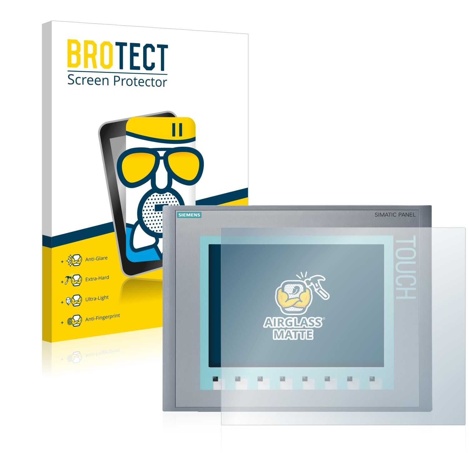 ScreenShield, Anti-Glare Screen Protector for Siemens Simatic HMI KTP 1000 Basic Color PN