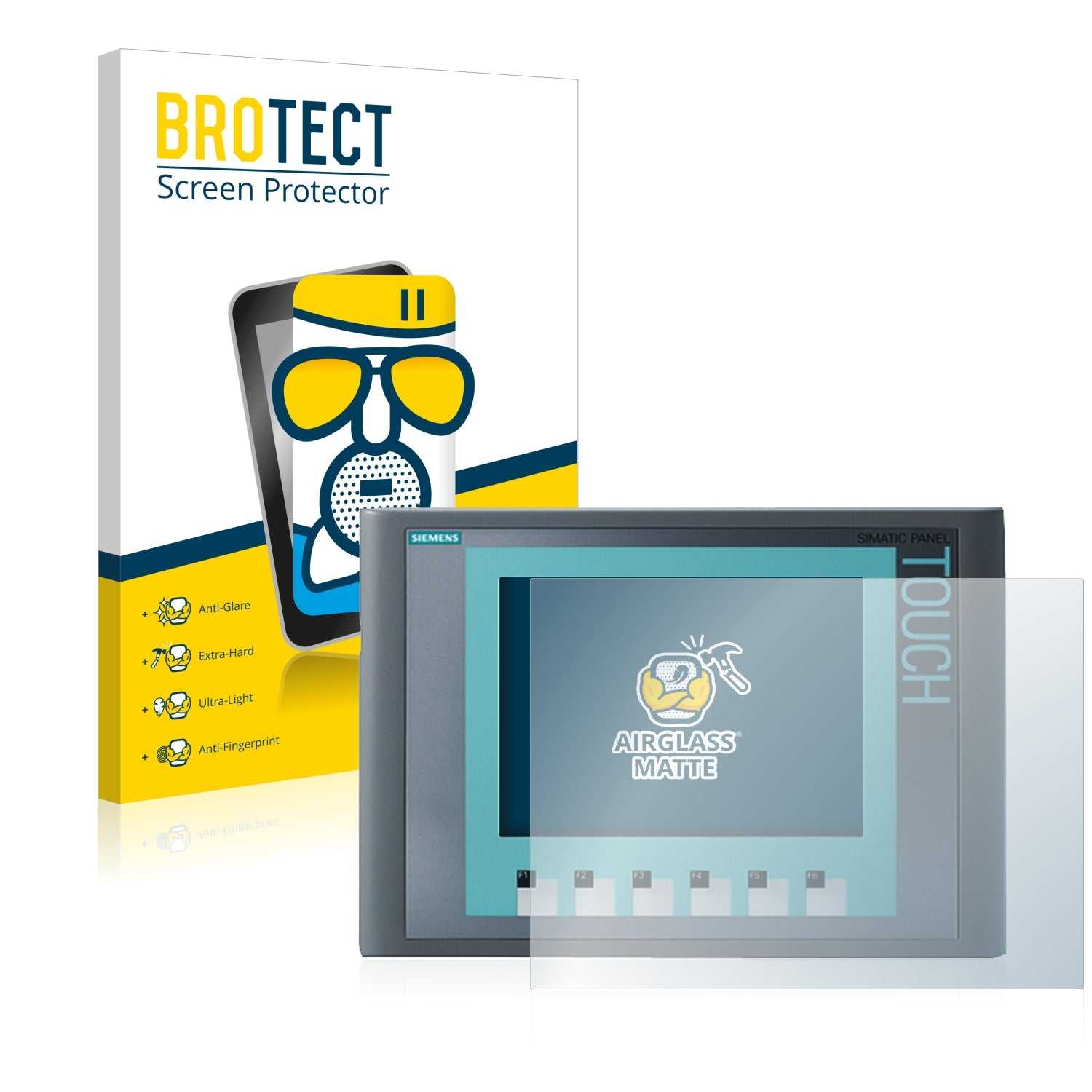 ScreenShield, Anti-Glare Screen Protector for Siemens Simatic HMI KTP 600 Basic Color PN