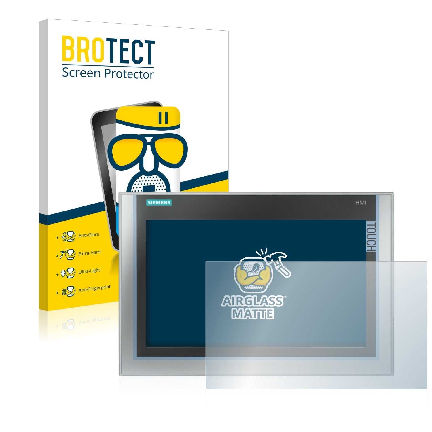 ScreenShield, Anti-Glare Screen Protector for Siemens Simatic HMI TP 1200 Comfort Inox