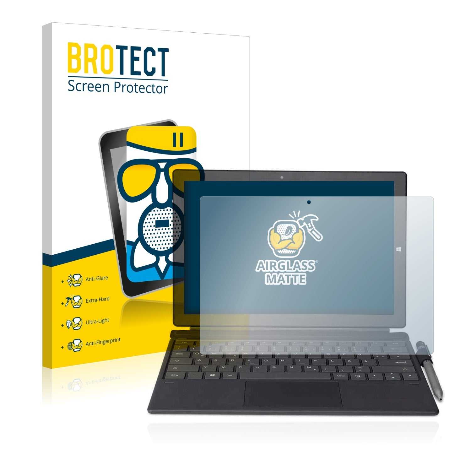 ScreenShield, Anti-Glare Screen Protector for Wortmann Terra Pad 1262