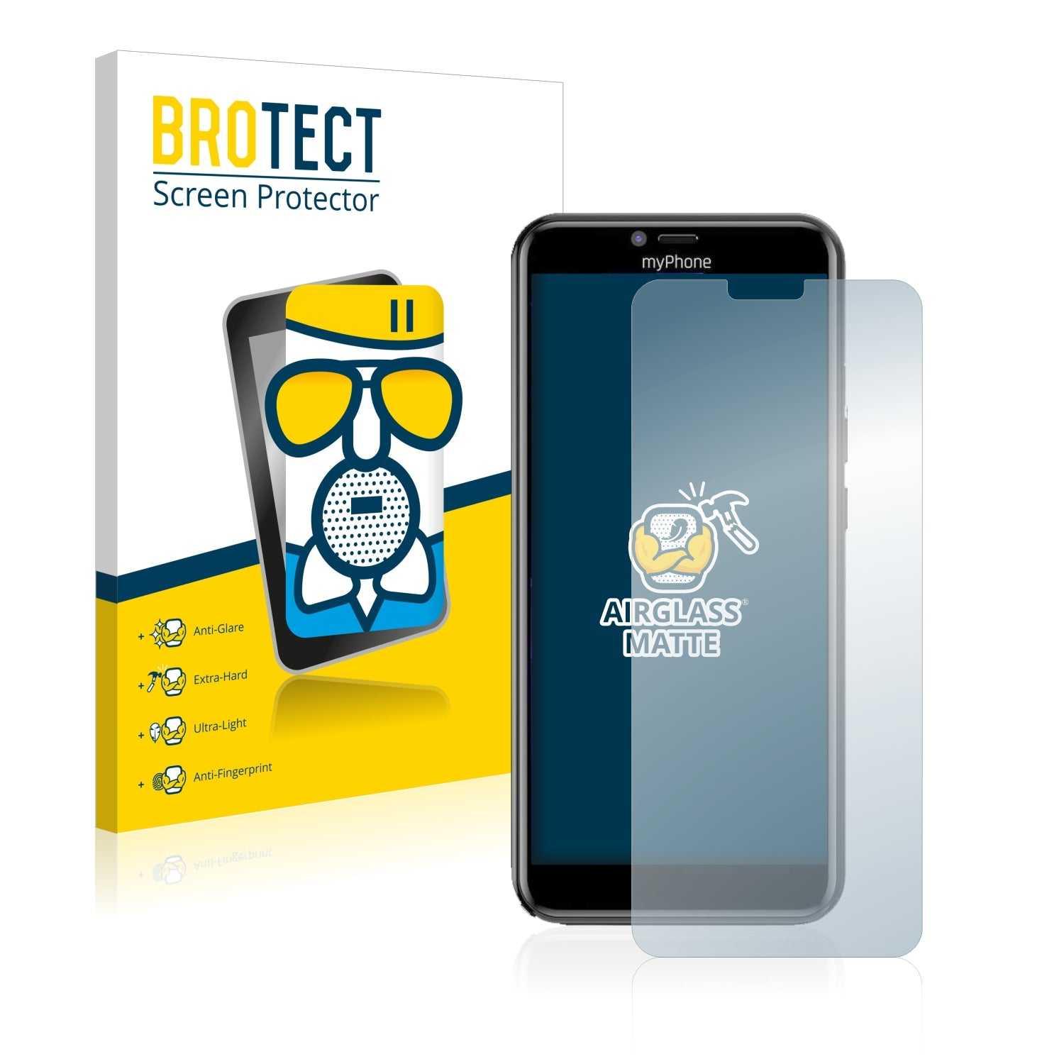 ScreenShield, Anti-Glare Screen Protector for myPhone Prime 4 Lite