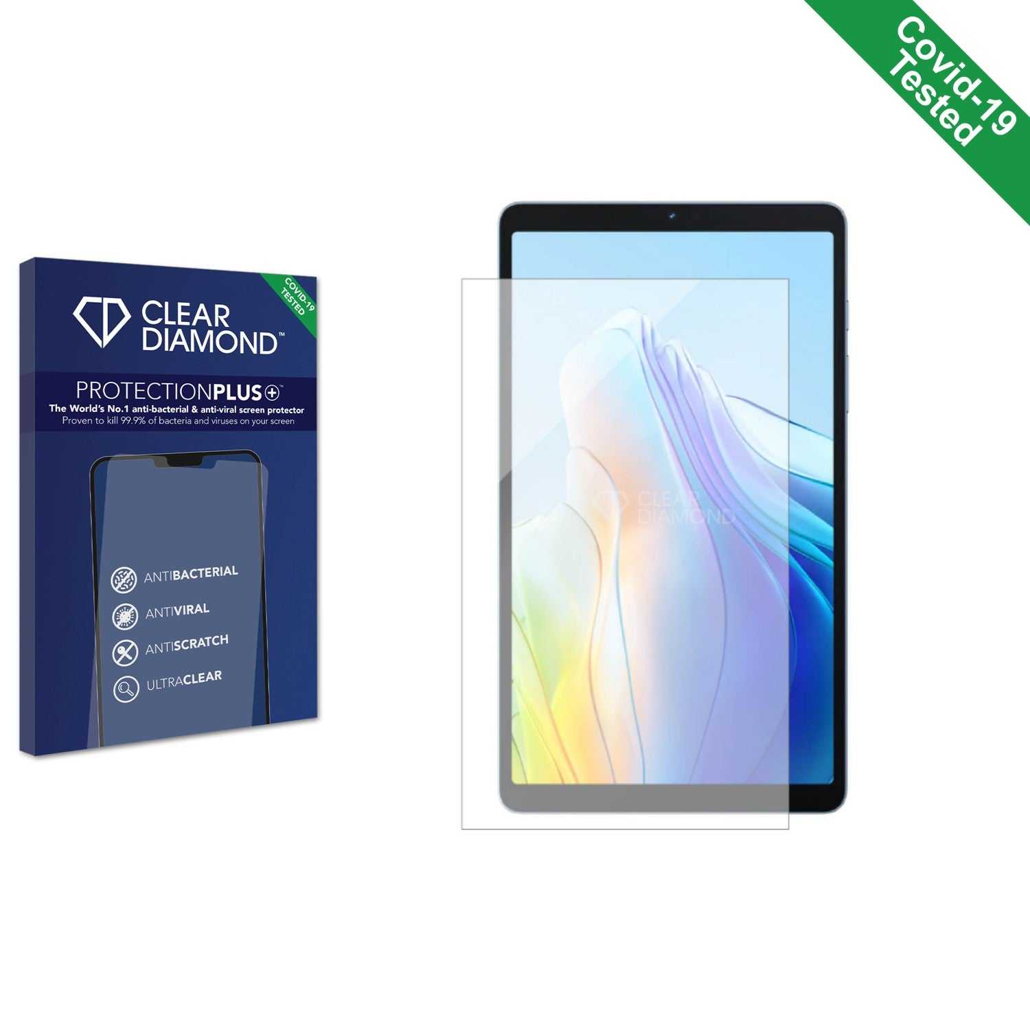 ScreenShield, Clear Diamond Anti-viral Screen Protector for Blackview Tab 60