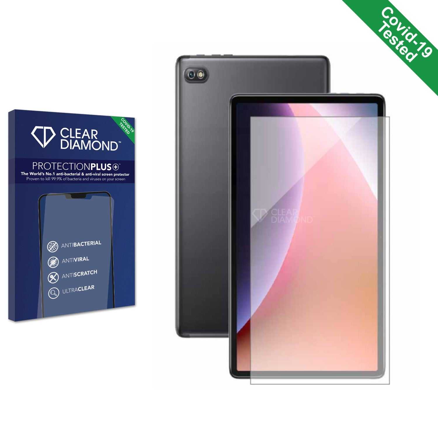 ScreenShield, Clear Diamond Anti-viral Screen Protector for Blackview Tab 7 Pro