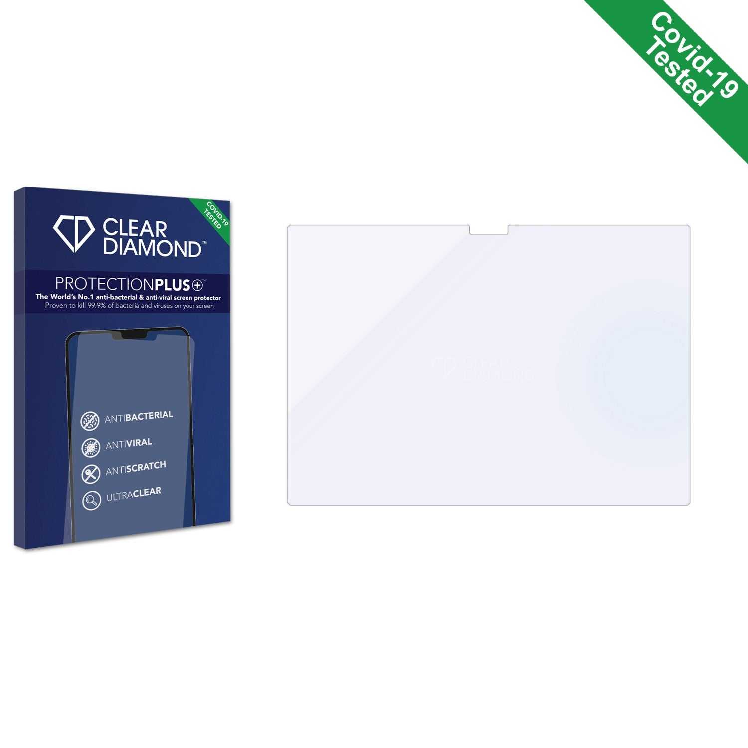 ScreenShield, Clear Diamond Anti-viral Screen Protector for Claas CEBIS Touch T1