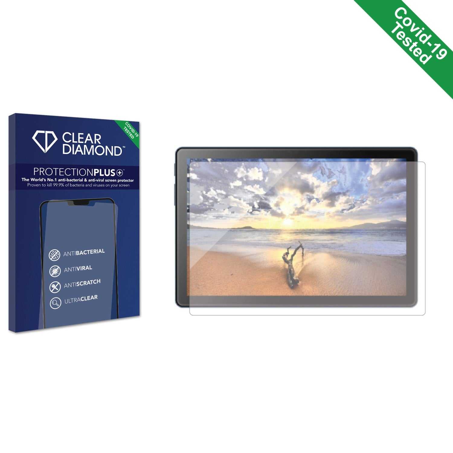 ScreenShield, Clear Diamond Anti-viral Screen Protector for Everis 10 inch Tablet E0120