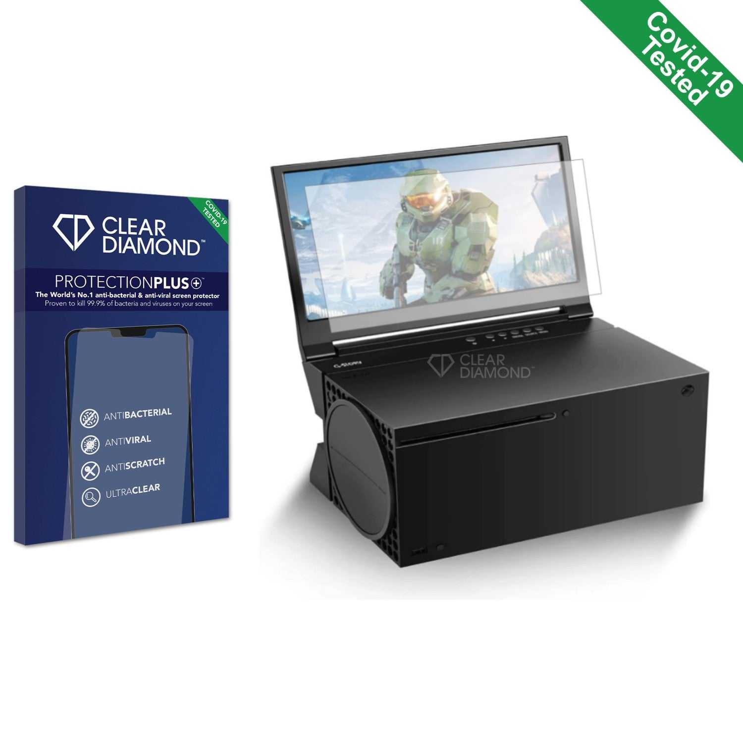 ScreenShield, Clear Diamond Anti-viral Screen Protector for G-STORY 12.5" Portable Monitor