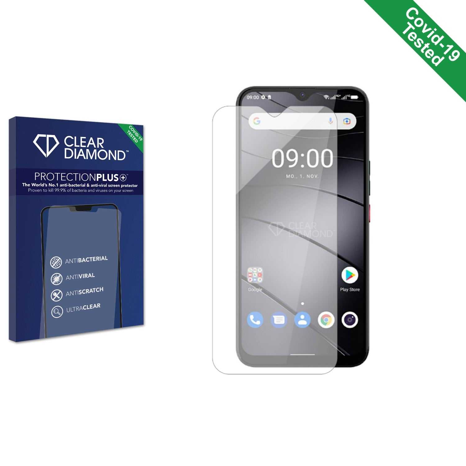 ScreenShield, Clear Diamond Anti-viral Screen Protector for Gigaset GS5 Lite