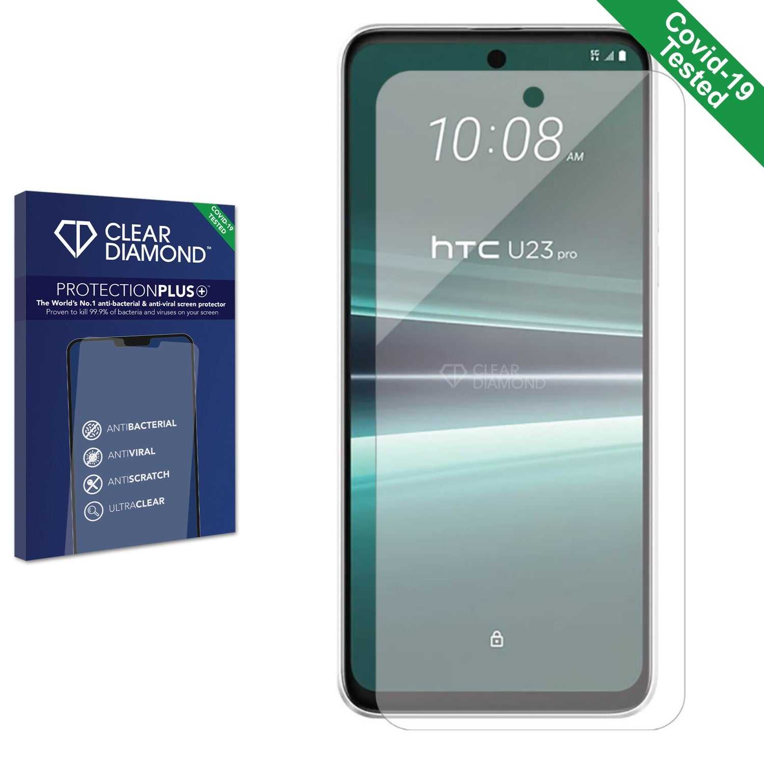 ScreenShield, Clear Diamond Anti-viral Screen Protector for HTC U23 Pro