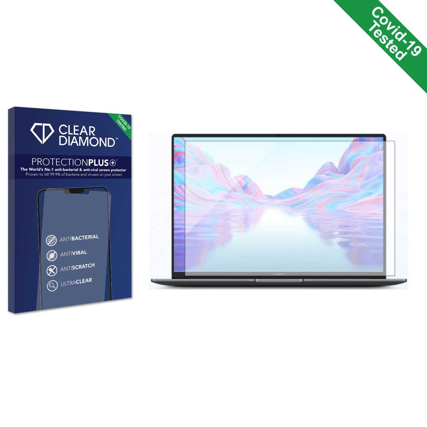 ScreenShield, Clear Diamond Anti-viral Screen Protector for Honor MagicBook X16