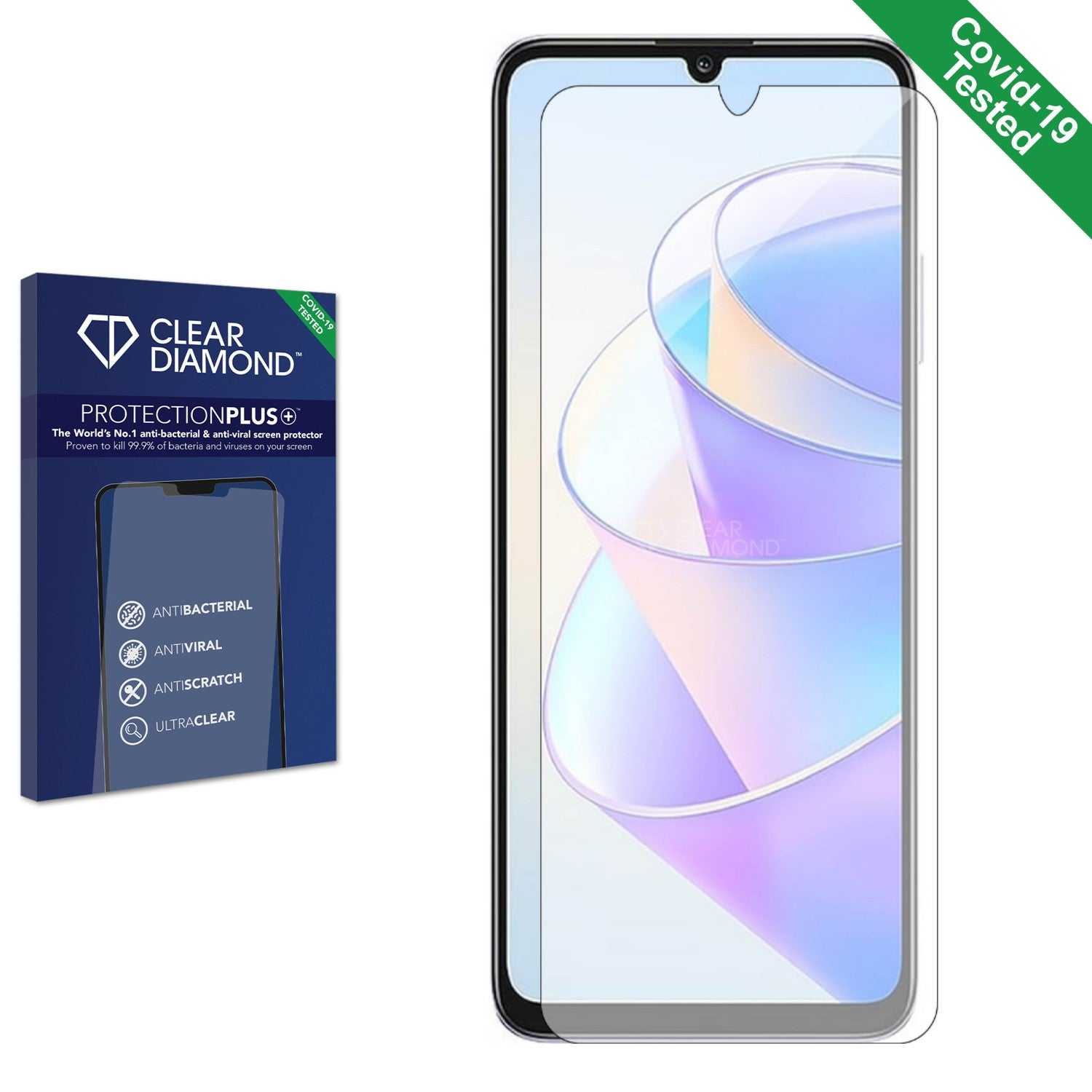 ScreenShield, Clear Diamond Anti-viral Screen Protector for Honor Play 40