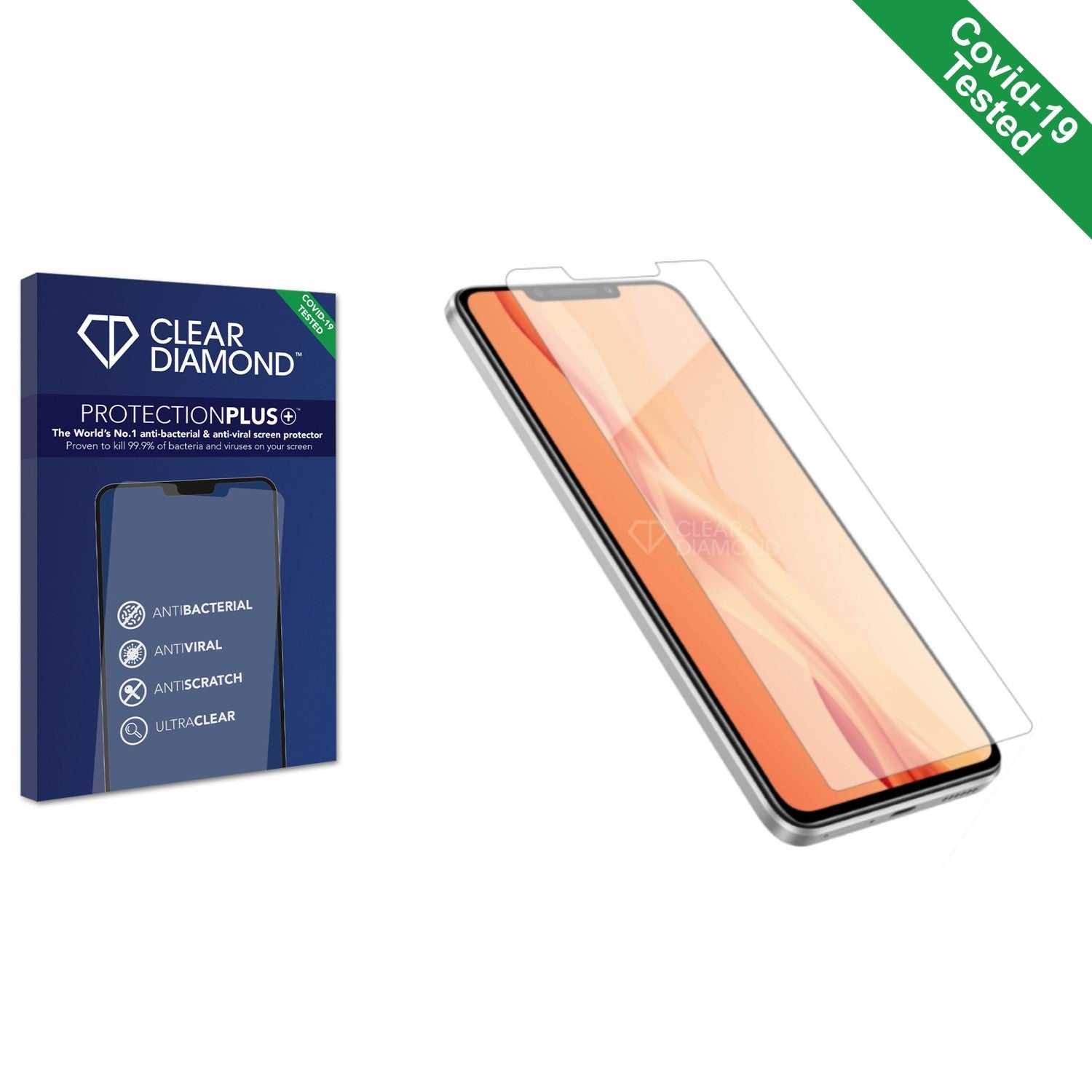 ScreenShield, Clear Diamond Anti-viral Screen Protector for Huawei nova Y91