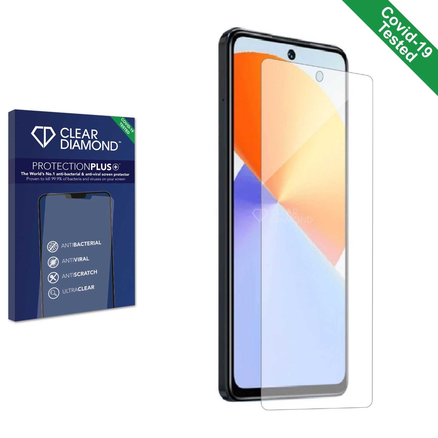 ScreenShield, Clear Diamond Anti-viral Screen Protector for Infinix Note 30 Pro