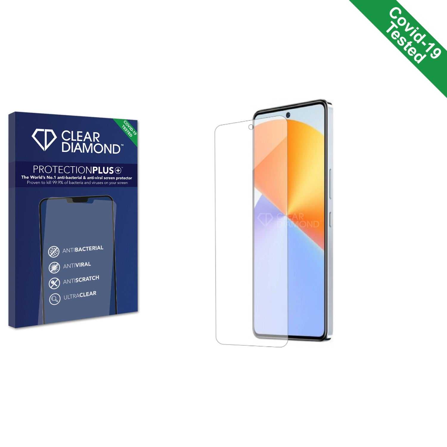 ScreenShield, Clear Diamond Anti-viral Screen Protector for Infinix Note 30 VIP