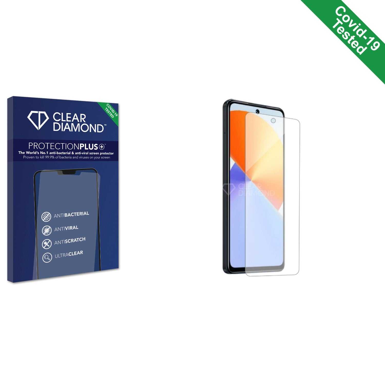 ScreenShield, Clear Diamond Anti-viral Screen Protector for Infinix Note 30