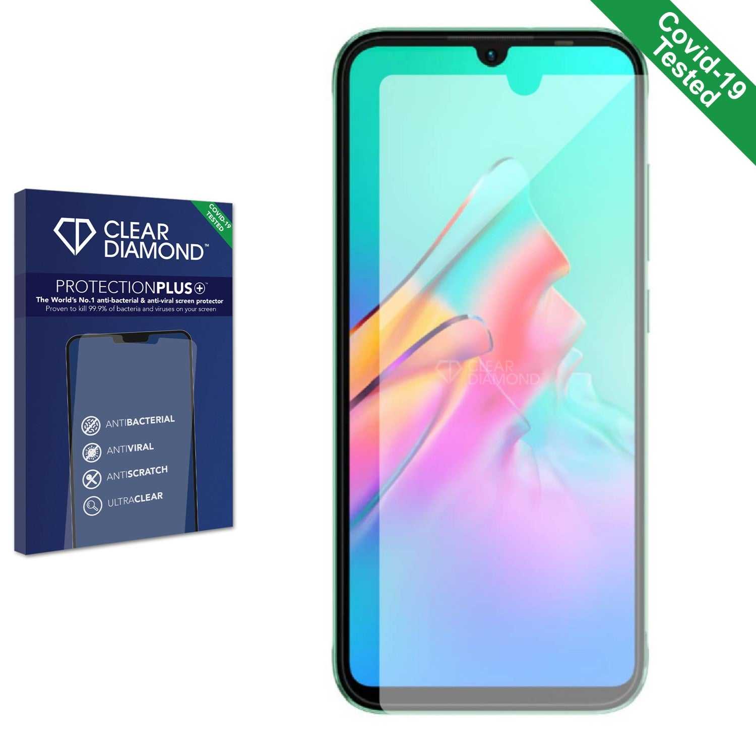 ScreenShield, Clear Diamond Anti-viral Screen Protector for Infinix Smart HD 2021