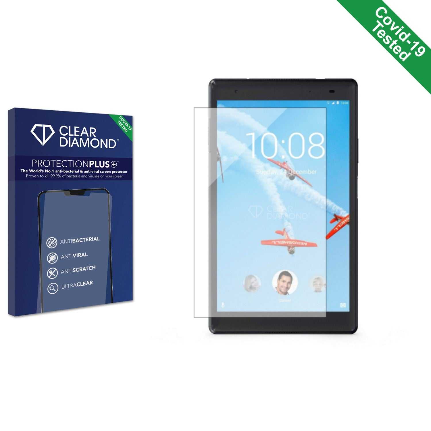 ScreenShield, Clear Diamond Anti-viral Screen Protector for Lenovo Tab 4 8"