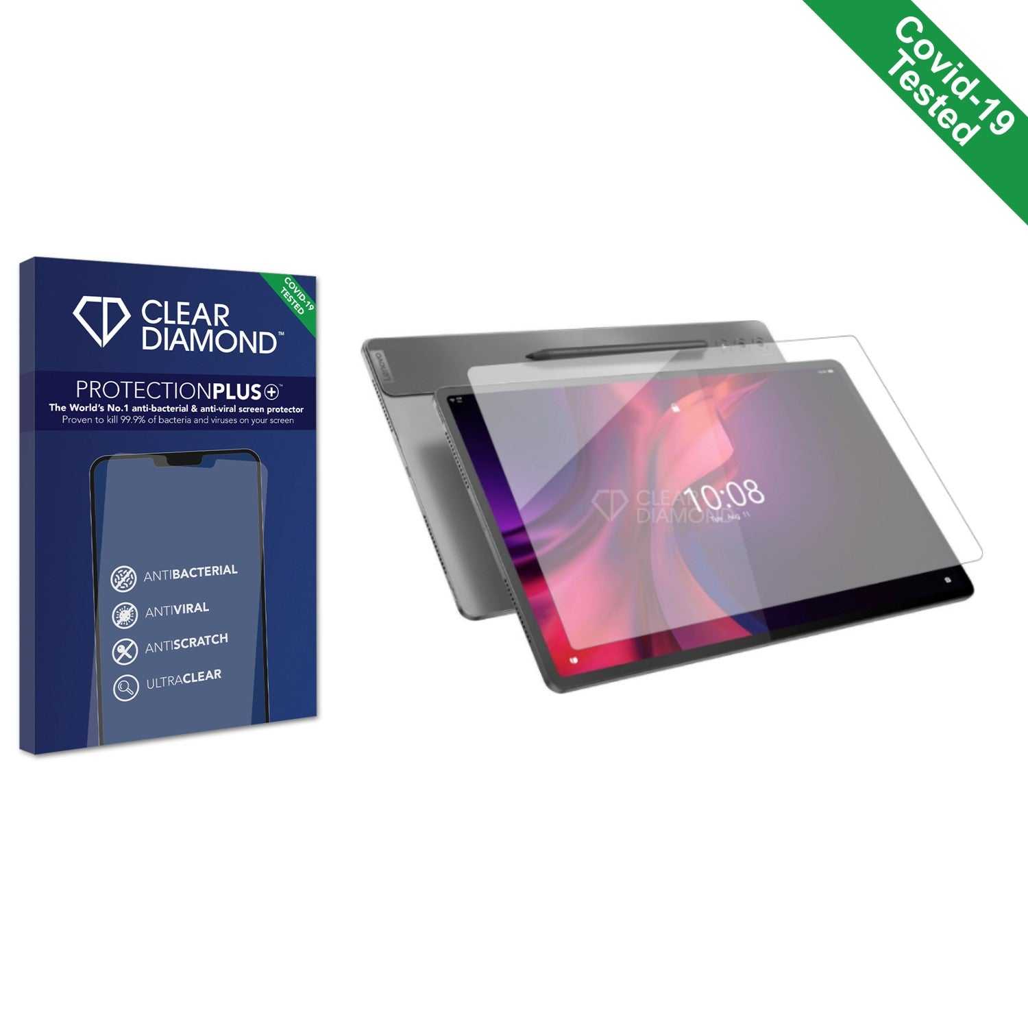 ScreenShield, Clear Diamond Anti-viral Screen Protector for Lenovo Tab Extreme