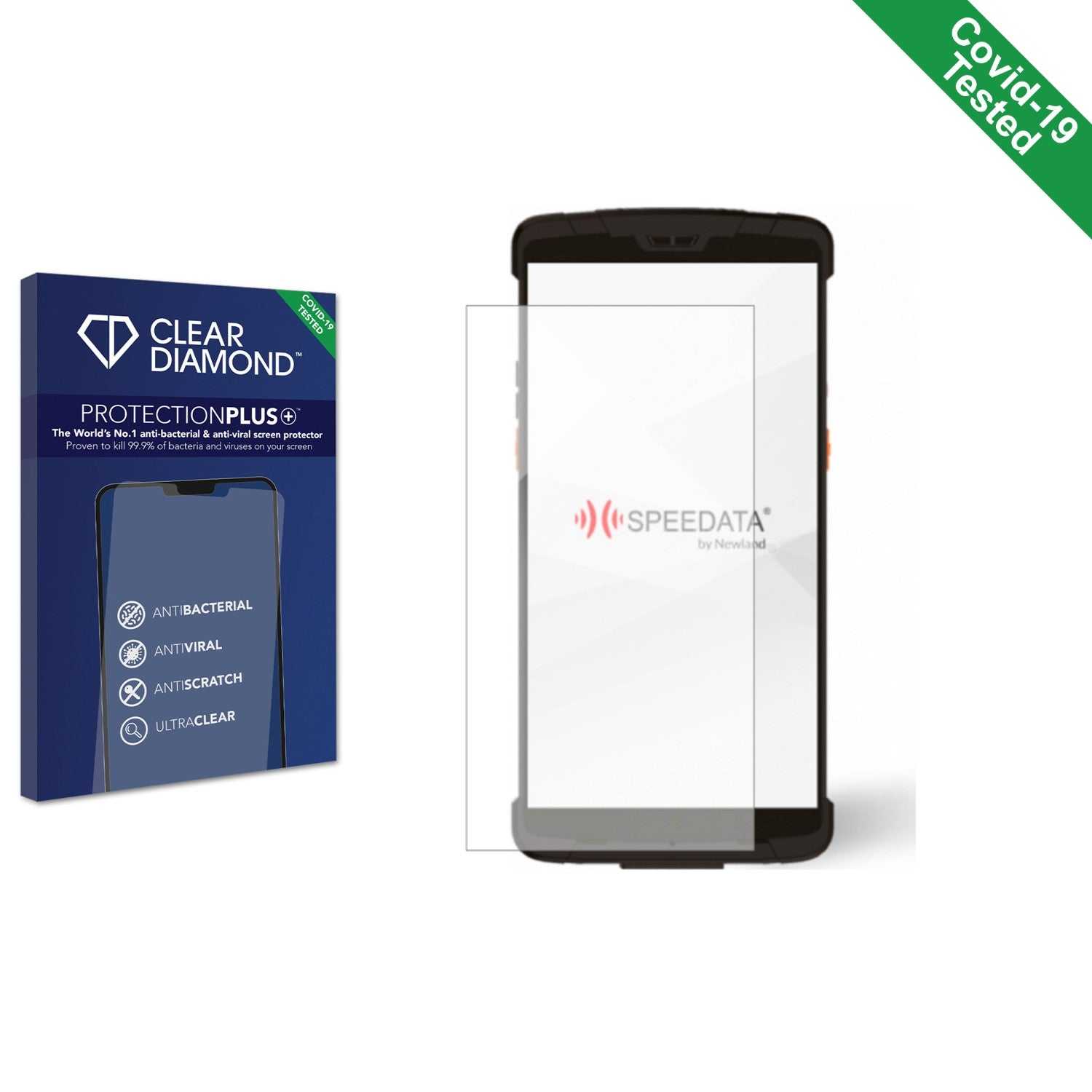 ScreenShield, Clear Diamond Anti-viral Screen Protector for Newland SD60 Pegasus II