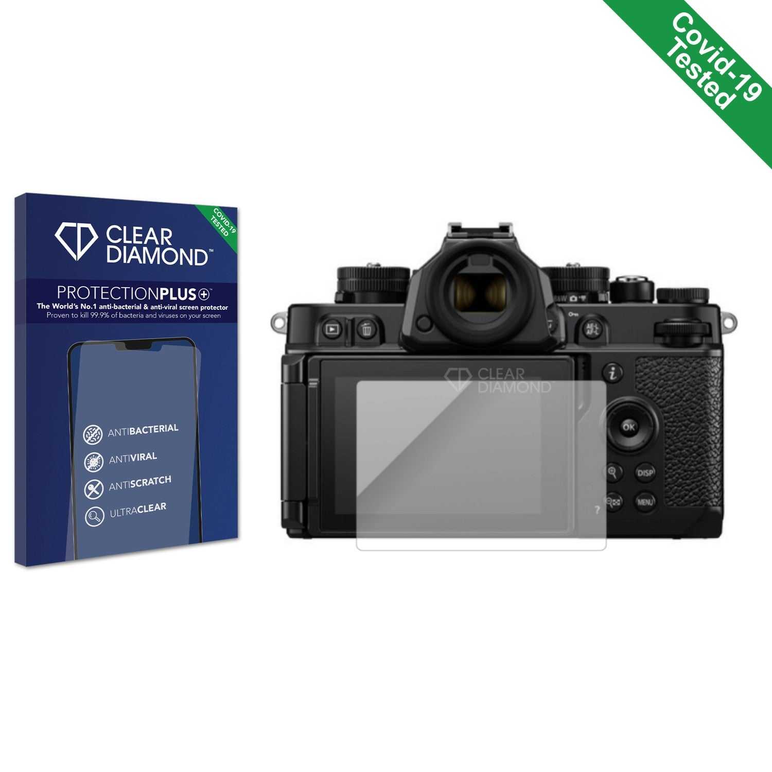 ScreenShield, Clear Diamond Anti-viral Screen Protector for Nikon Z F