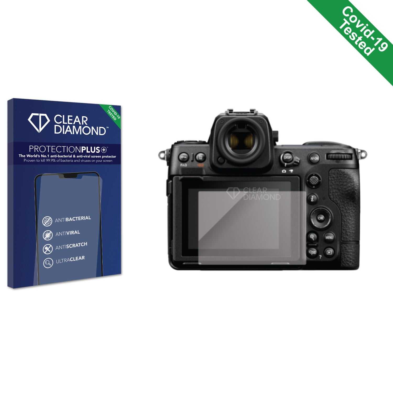 ScreenShield, Clear Diamond Anti-viral Screen Protector for Nikon Z8