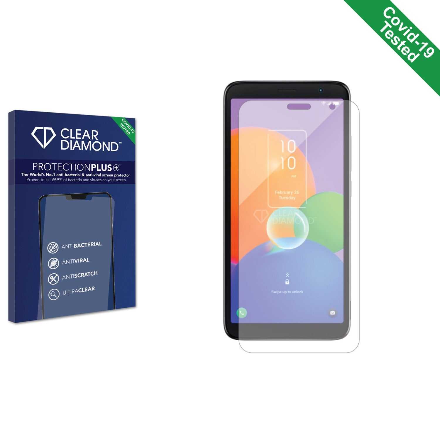 ScreenShield, Clear Diamond Anti-viral Screen Protector for One NZ Smart M23