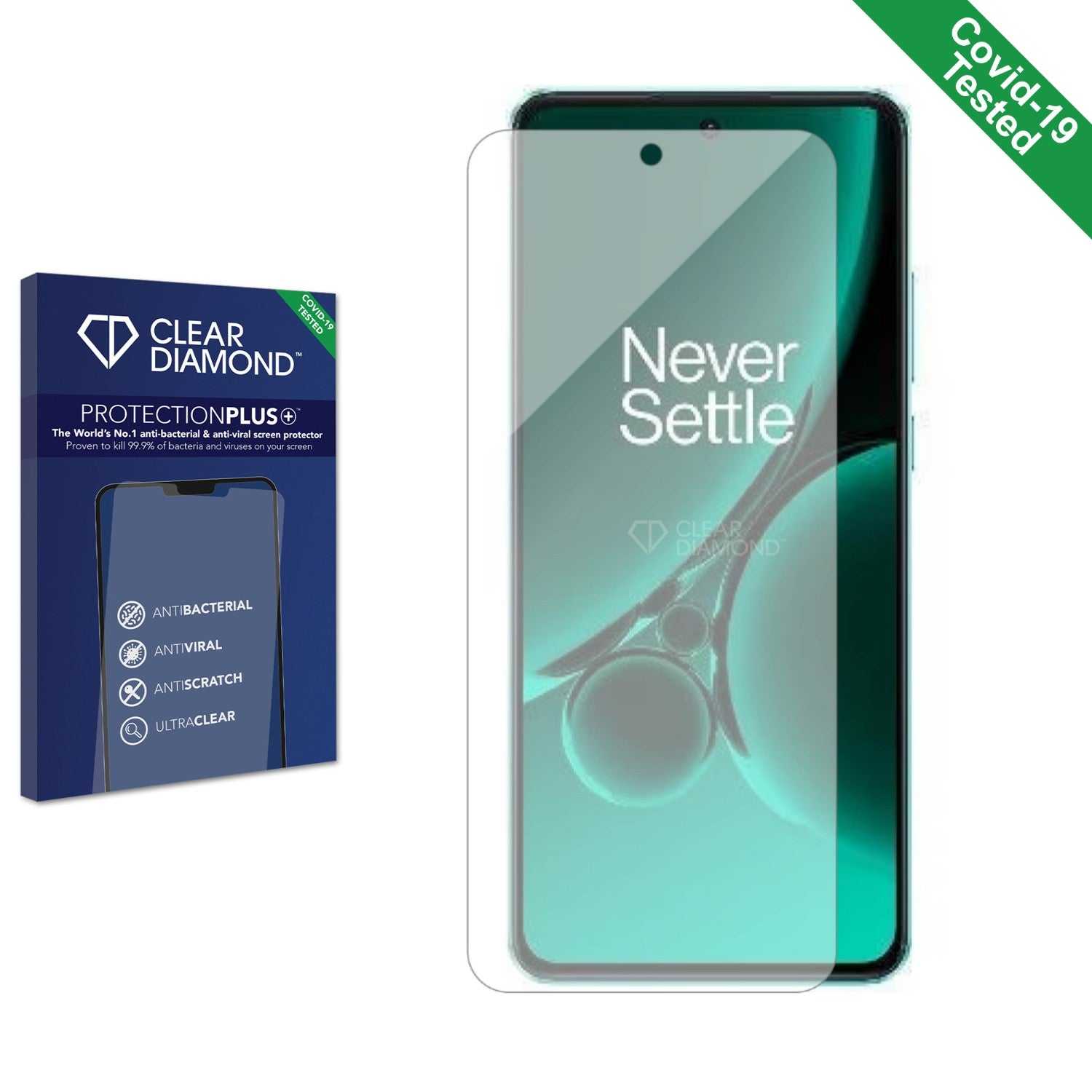 ScreenShield, Clear Diamond Anti-viral Screen Protector for OnePlus Nord 3 5G