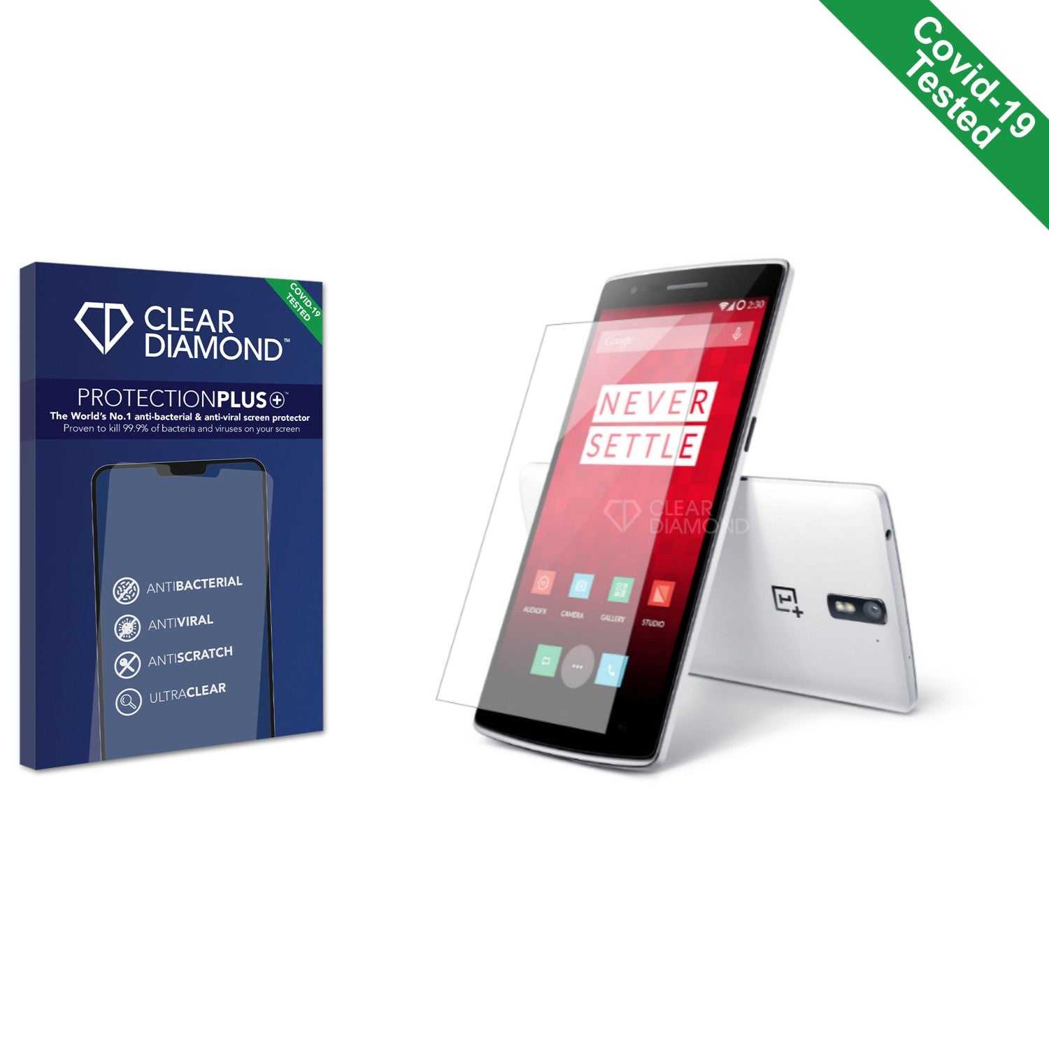 ScreenShield, Clear Diamond Anti-viral Screen Protector for OnePlus One