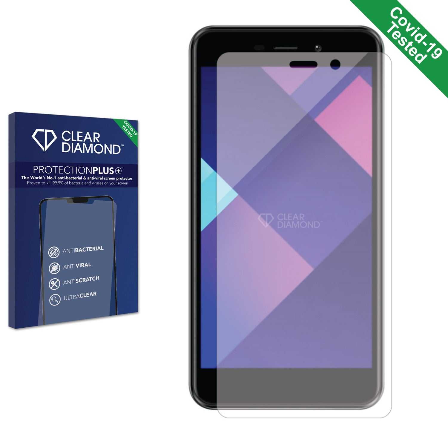 ScreenShield, Clear Diamond Anti-viral Screen Protector for Opel Smart J5