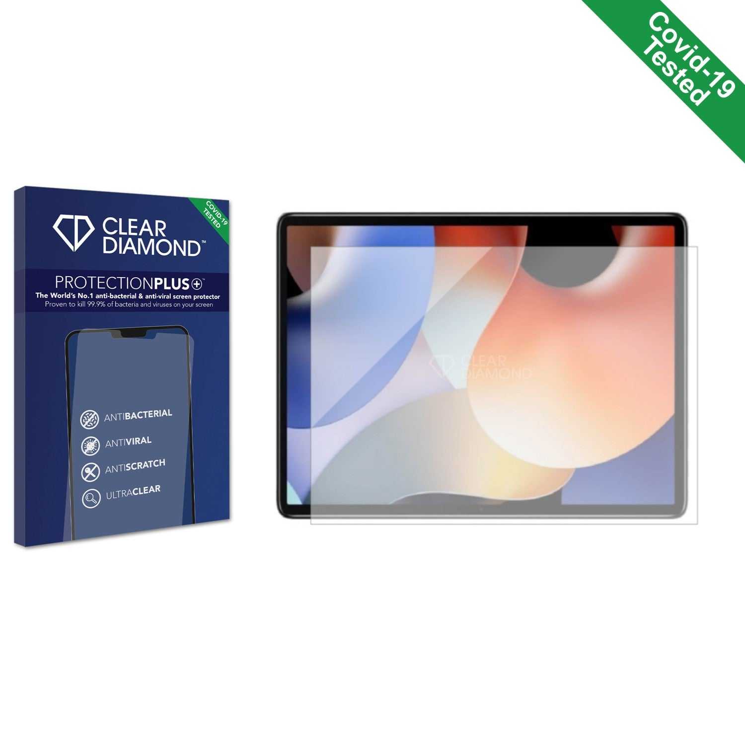 ScreenShield, Clear Diamond Anti-viral Screen Protector for Oscal Pad 15