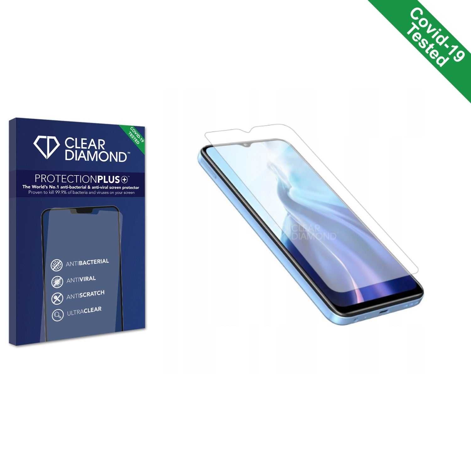 ScreenShield, Clear Diamond Anti-viral Screen Protector for Oukitel C35