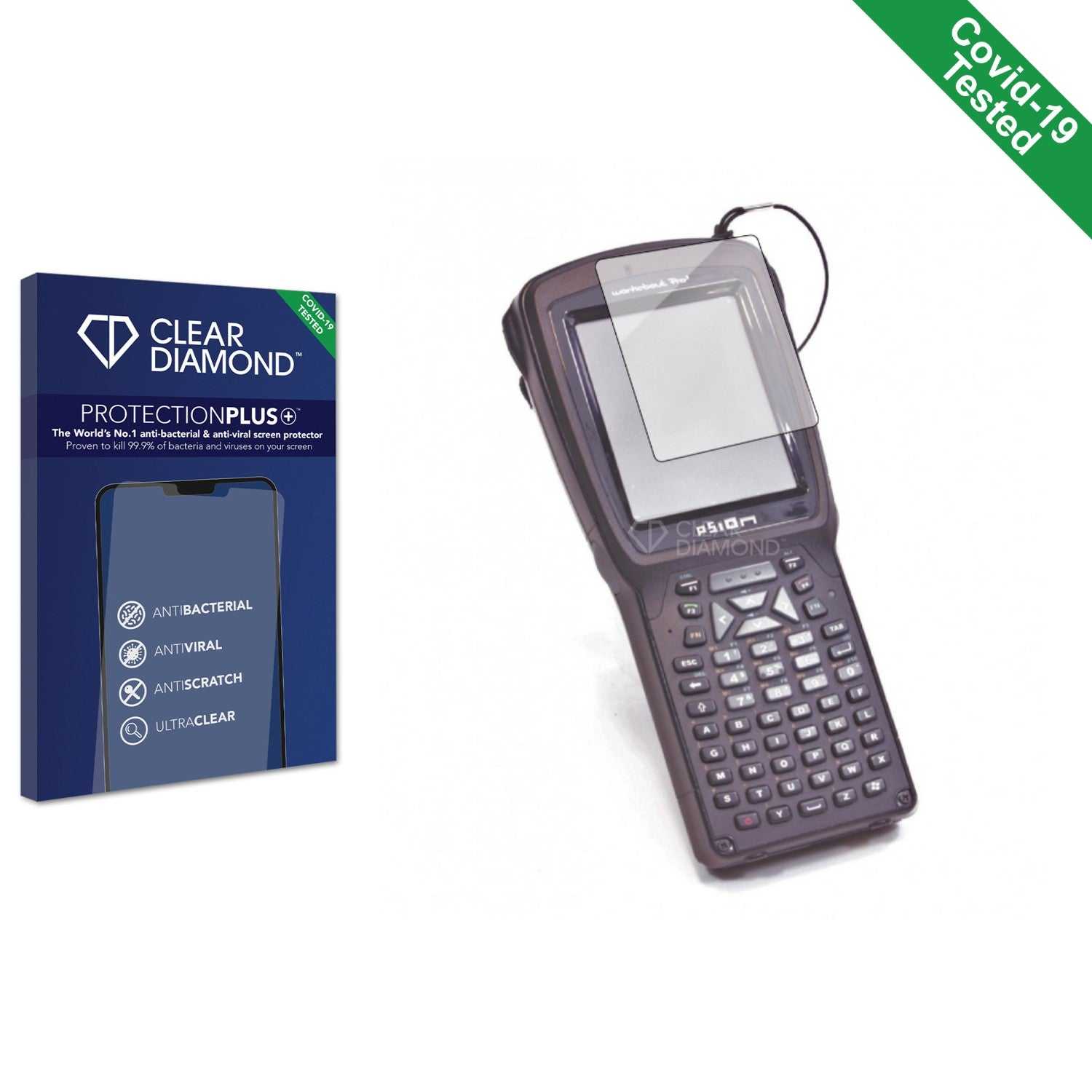 ScreenShield, Clear Diamond Anti-viral Screen Protector for Psion Workabout Pro 3