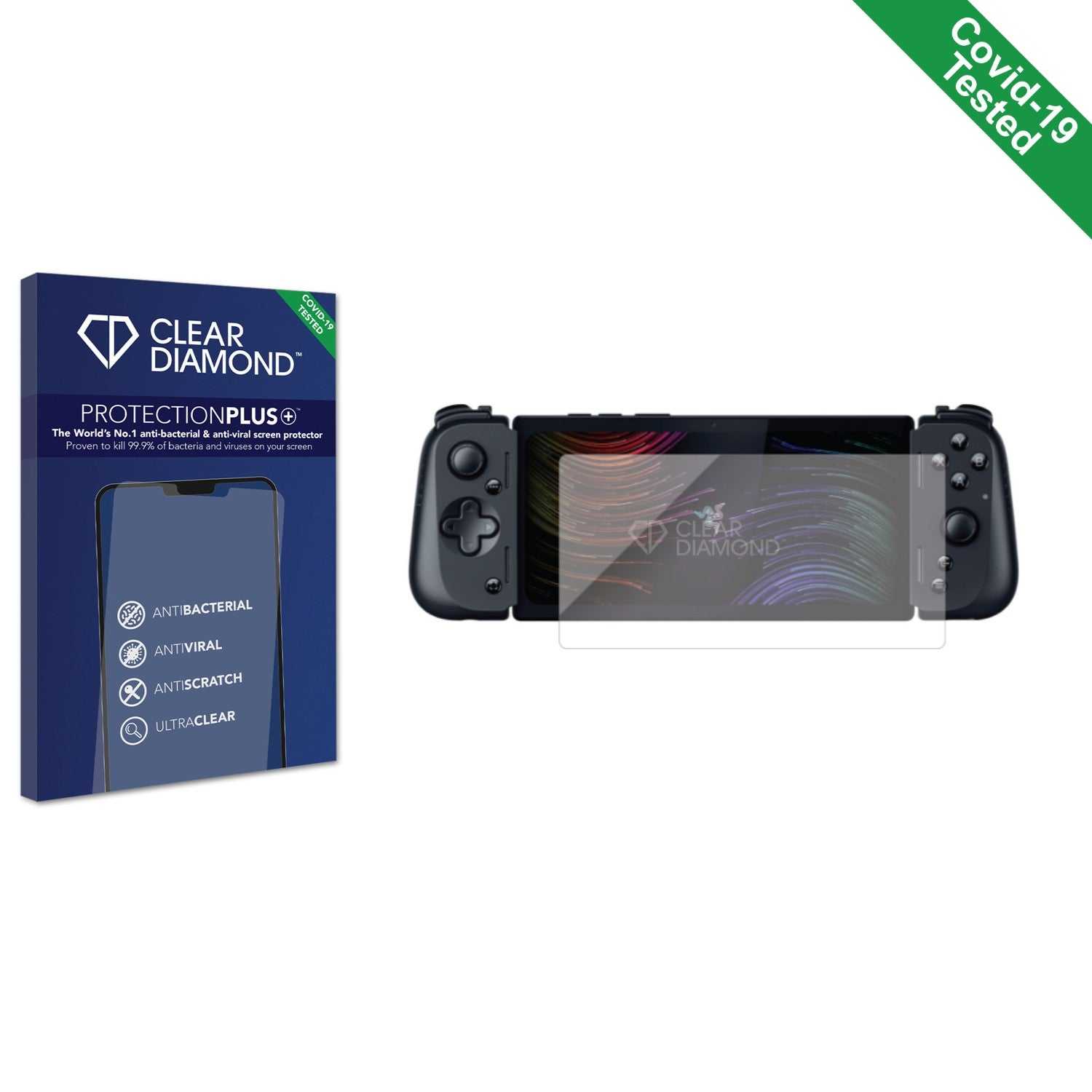 ScreenShield, Clear Diamond Anti-viral Screen Protector for Razer Edge 5G