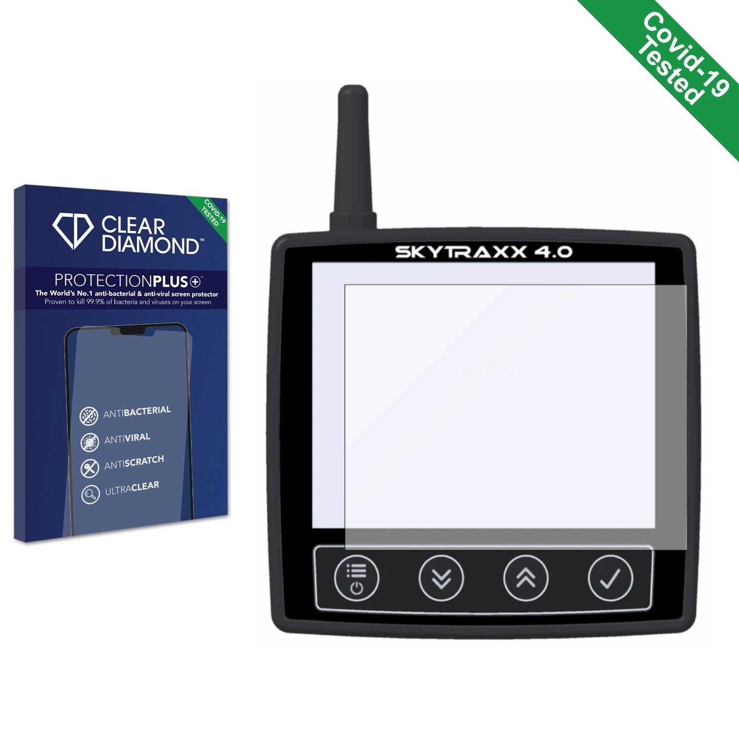 ScreenShield, Clear Diamond Anti-viral Screen Protector for Skytraxx 5