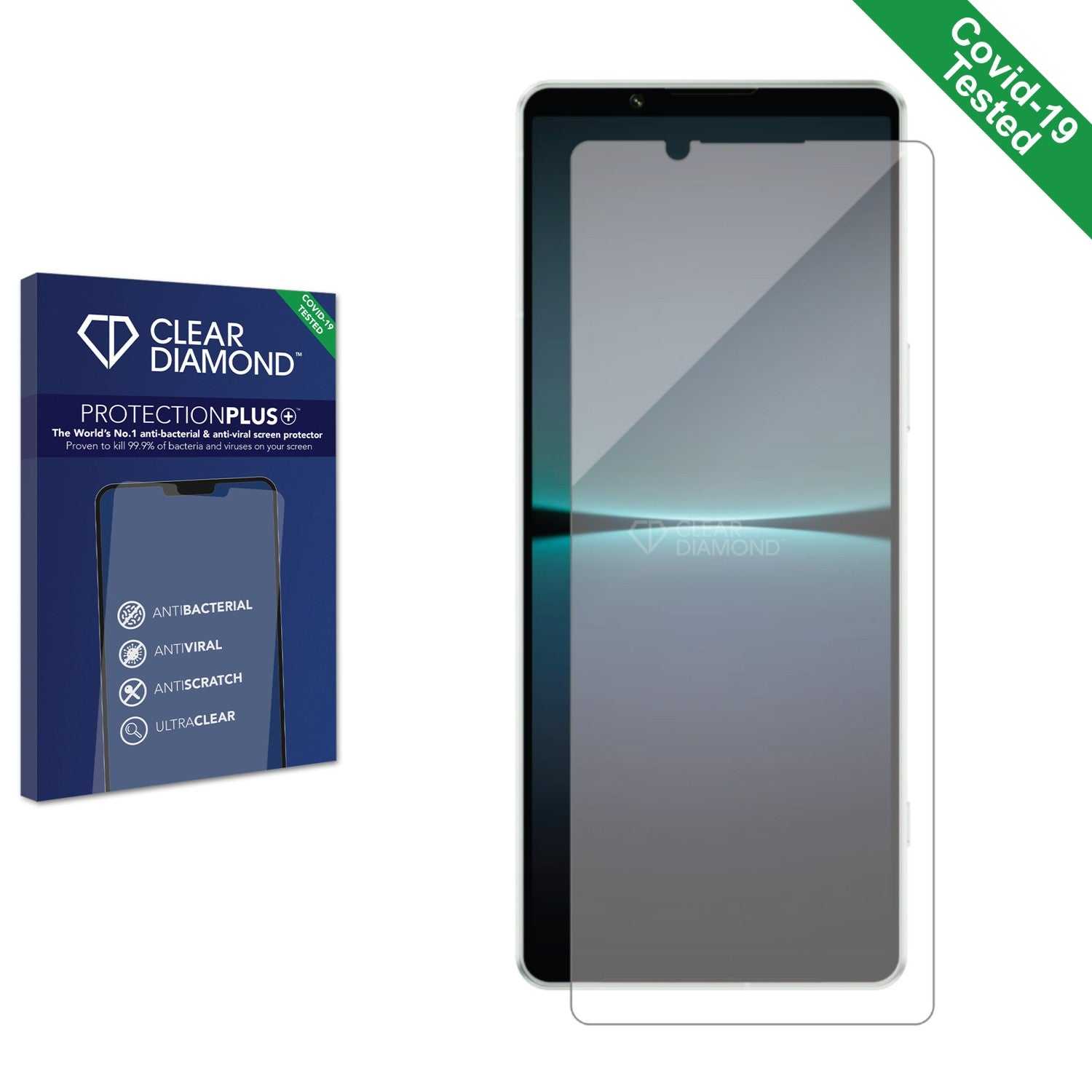 ScreenShield, Clear Diamond Anti-viral Screen Protector for Sony Xperia 1 V