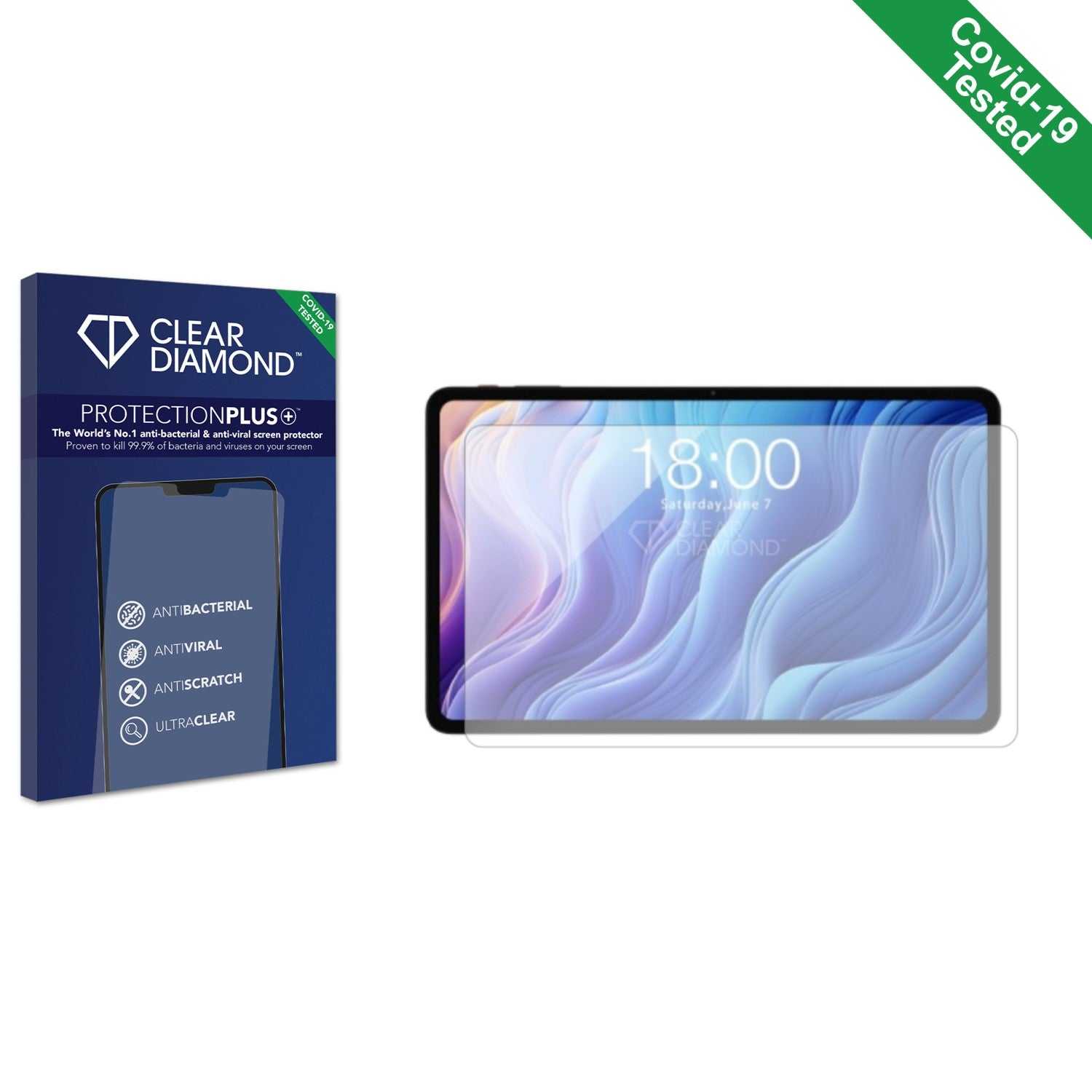 ScreenShield, Clear Diamond Anti-viral Screen Protector for Teclast M50 Pro