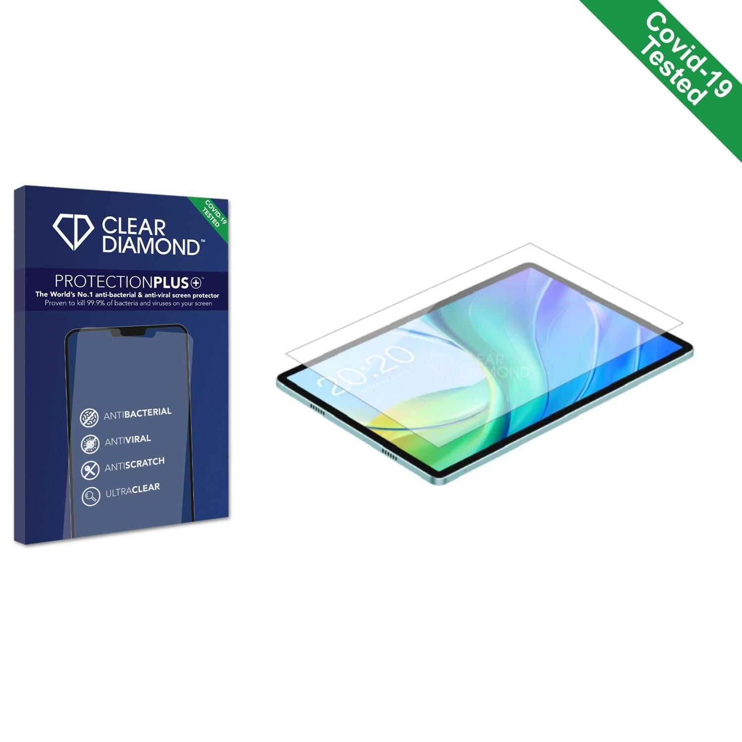 ScreenShield, Clear Diamond Anti-viral Screen Protector for Teclast M50