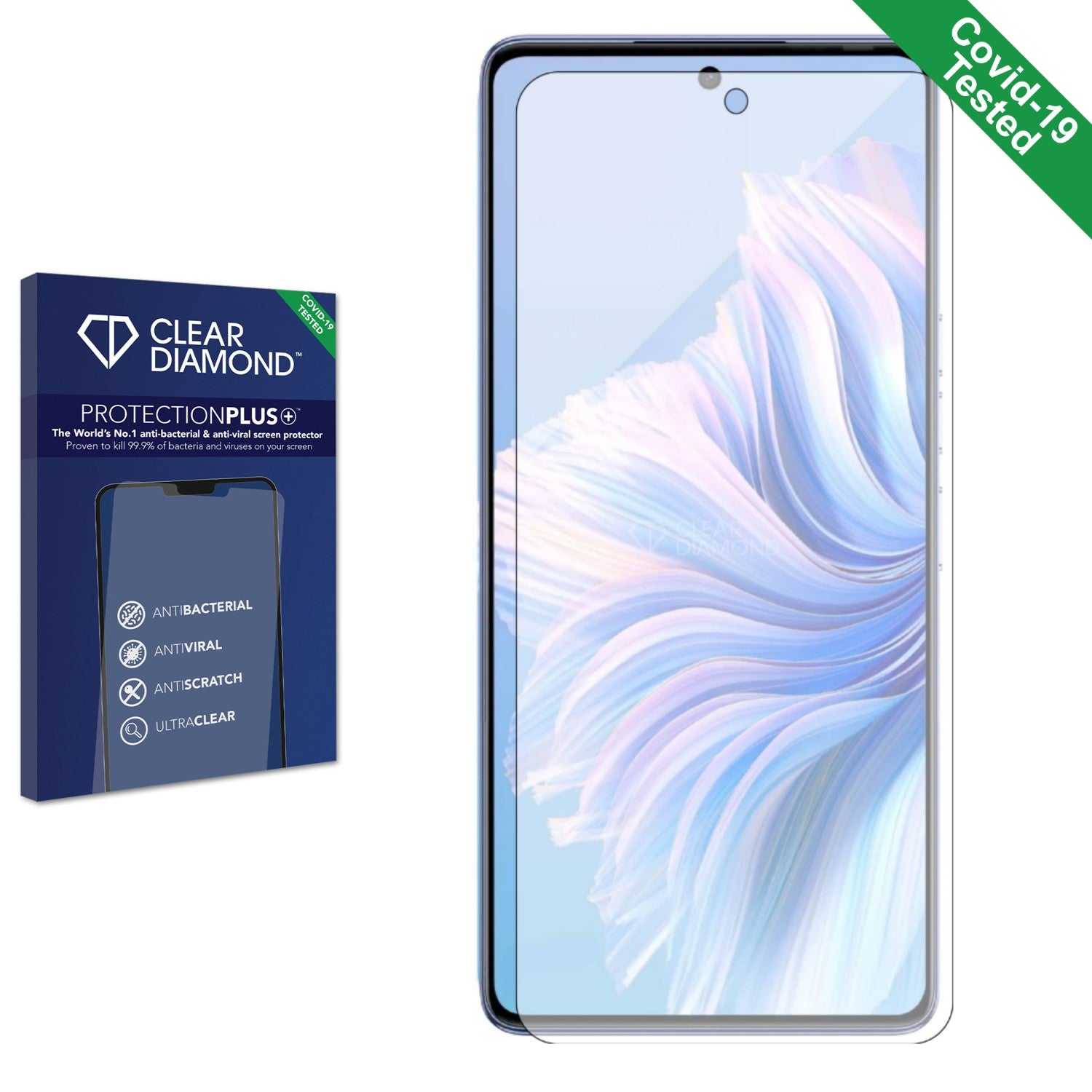 ScreenShield, Clear Diamond Anti-viral Screen Protector for Tecno Spark 20 Pro