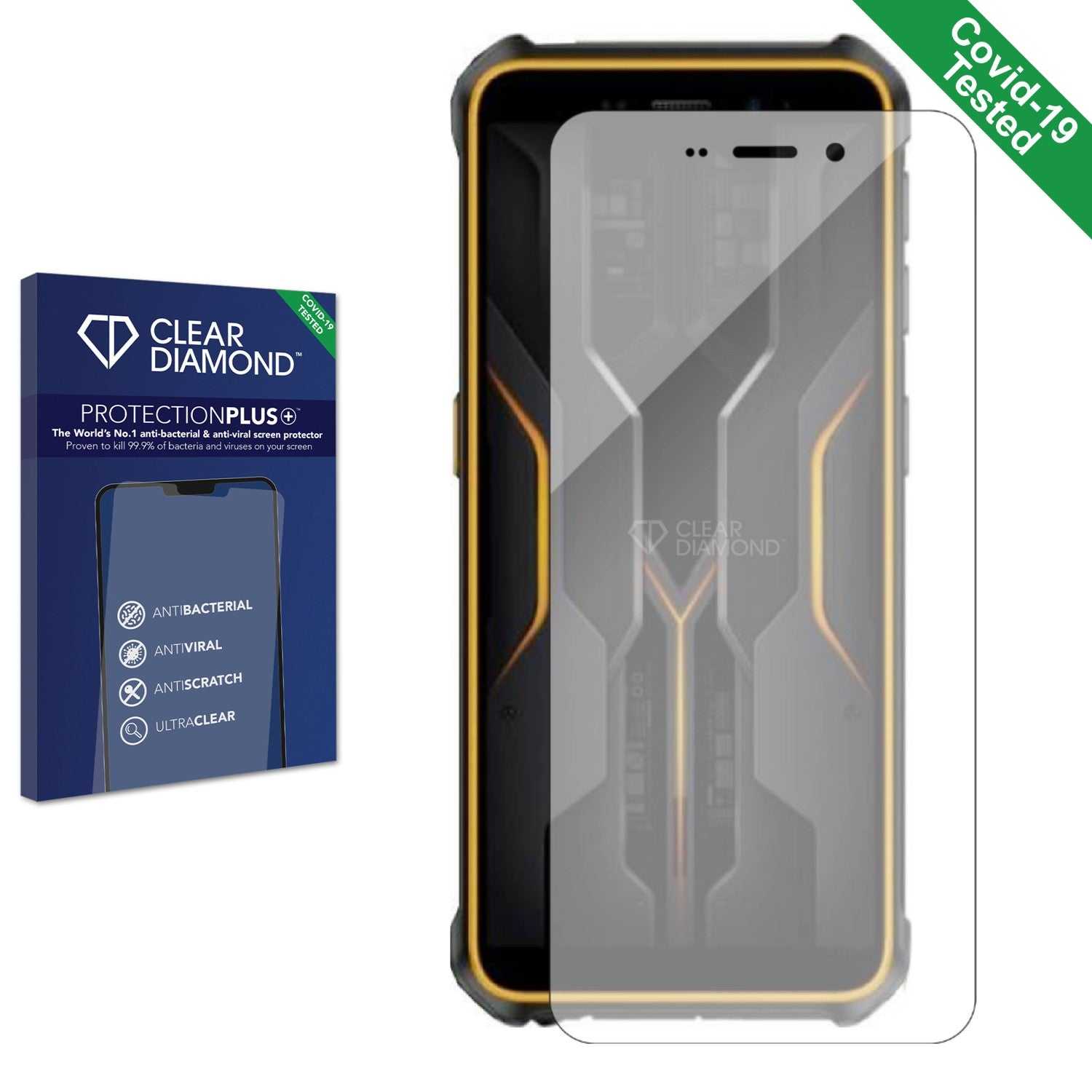 ScreenShield, Clear Diamond Anti-viral Screen Protector for Ulefone Armor X12 Pro