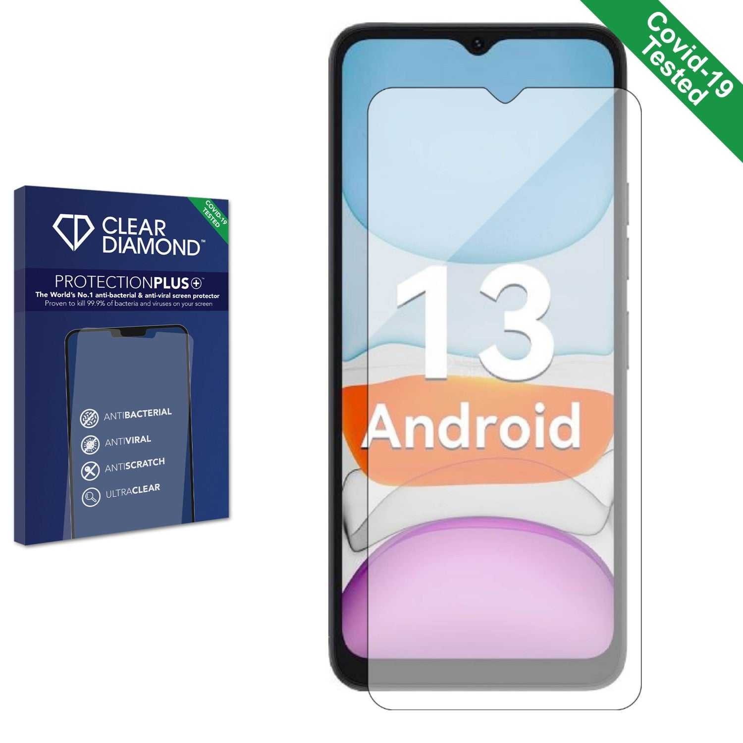 ScreenShield, Clear Diamond Anti-viral Screen Protector for Umidigi G2