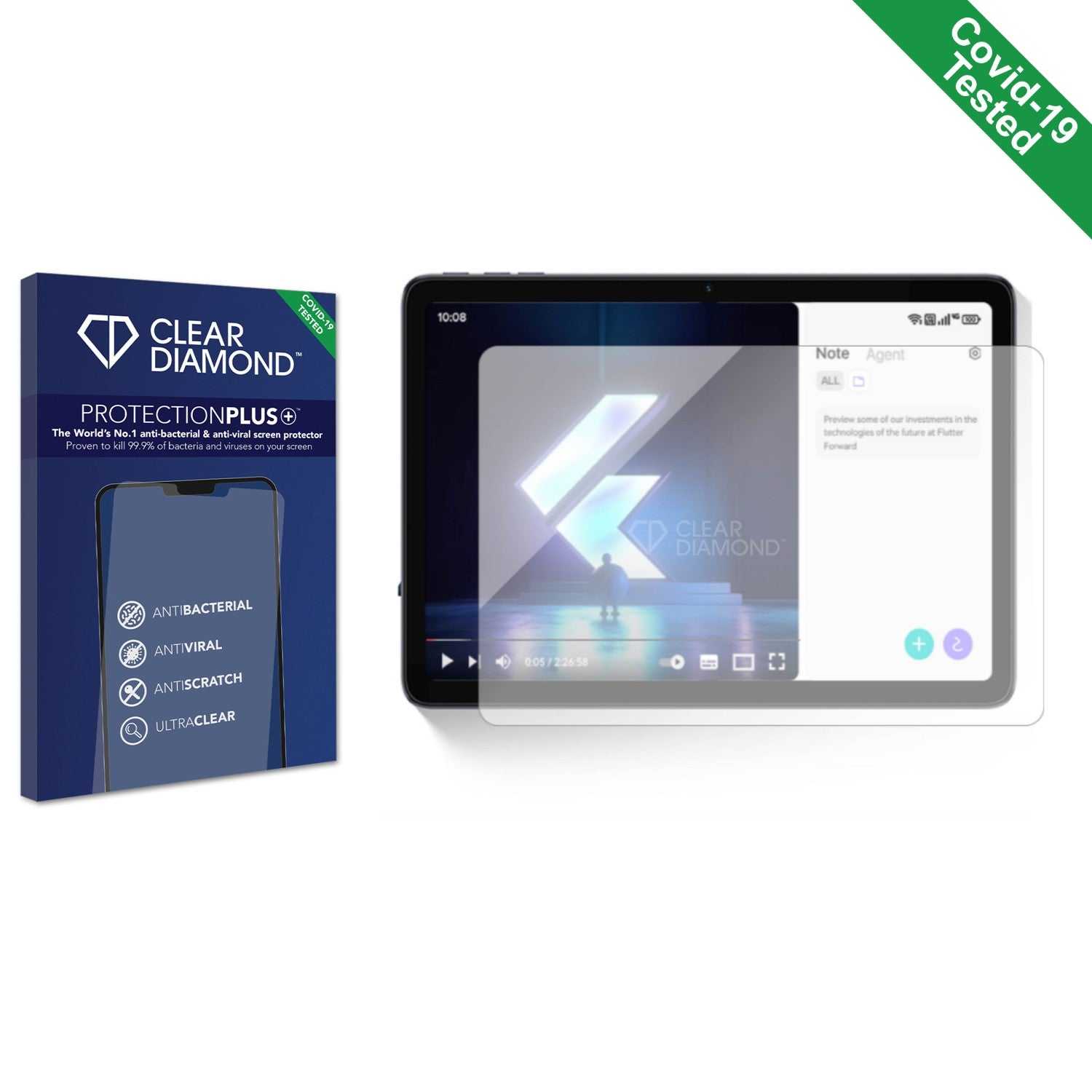 ScreenShield, Clear Diamond Anti-viral Screen Protector for Umidigi G3 Tab