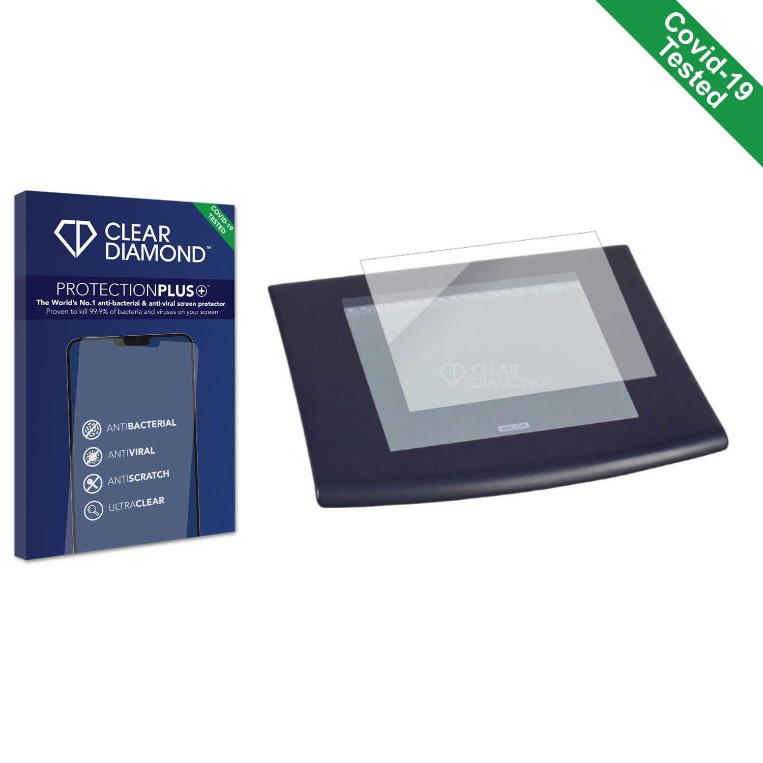 ScreenShield, Clear Diamond Anti-viral Screen Protector for Wacom Intuos 2 XD-0912